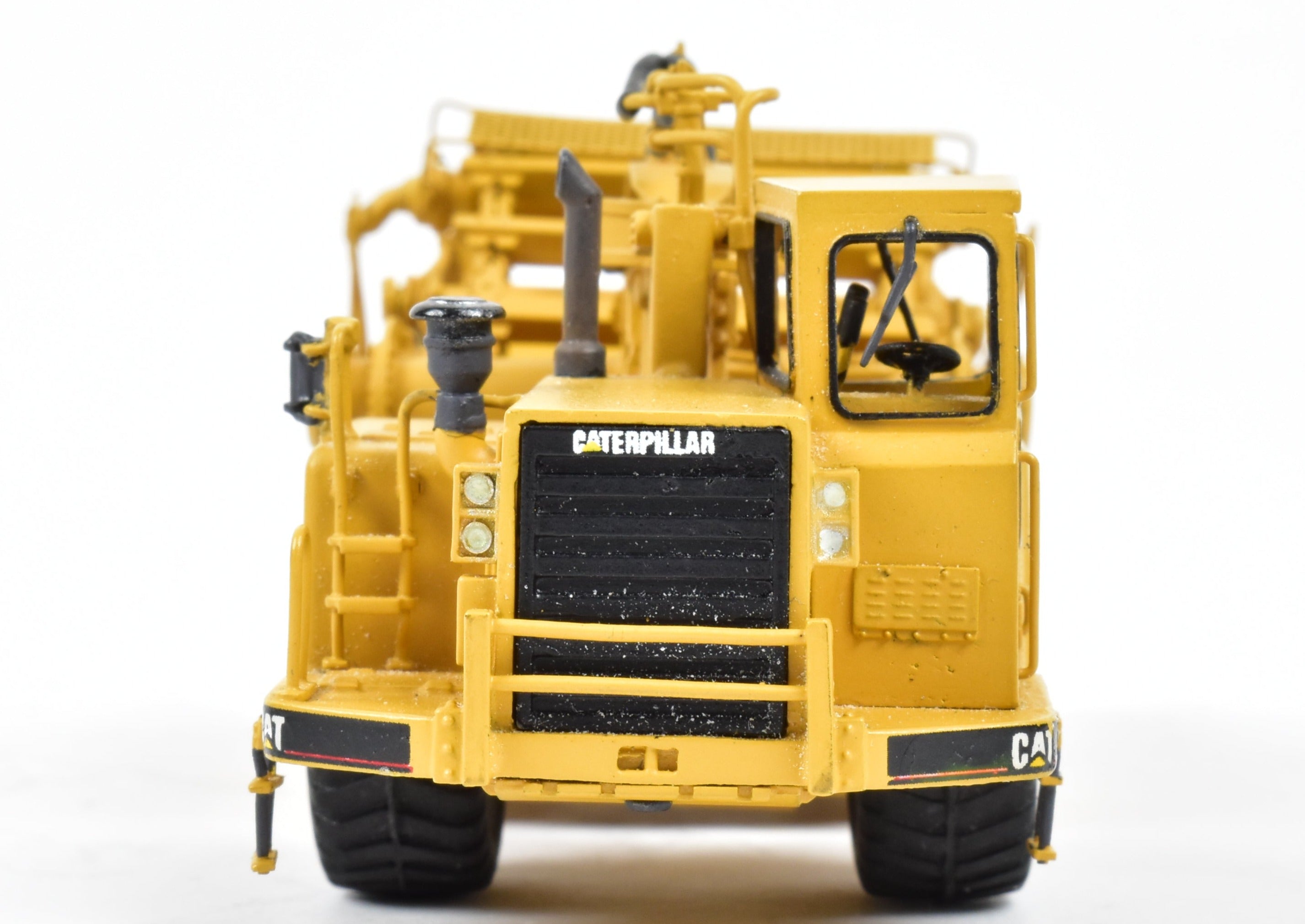 High - Quality HO Scale Brass Construction Model - Factory - Painted Yellow Caterpillar 633E Scraper by CCM Models