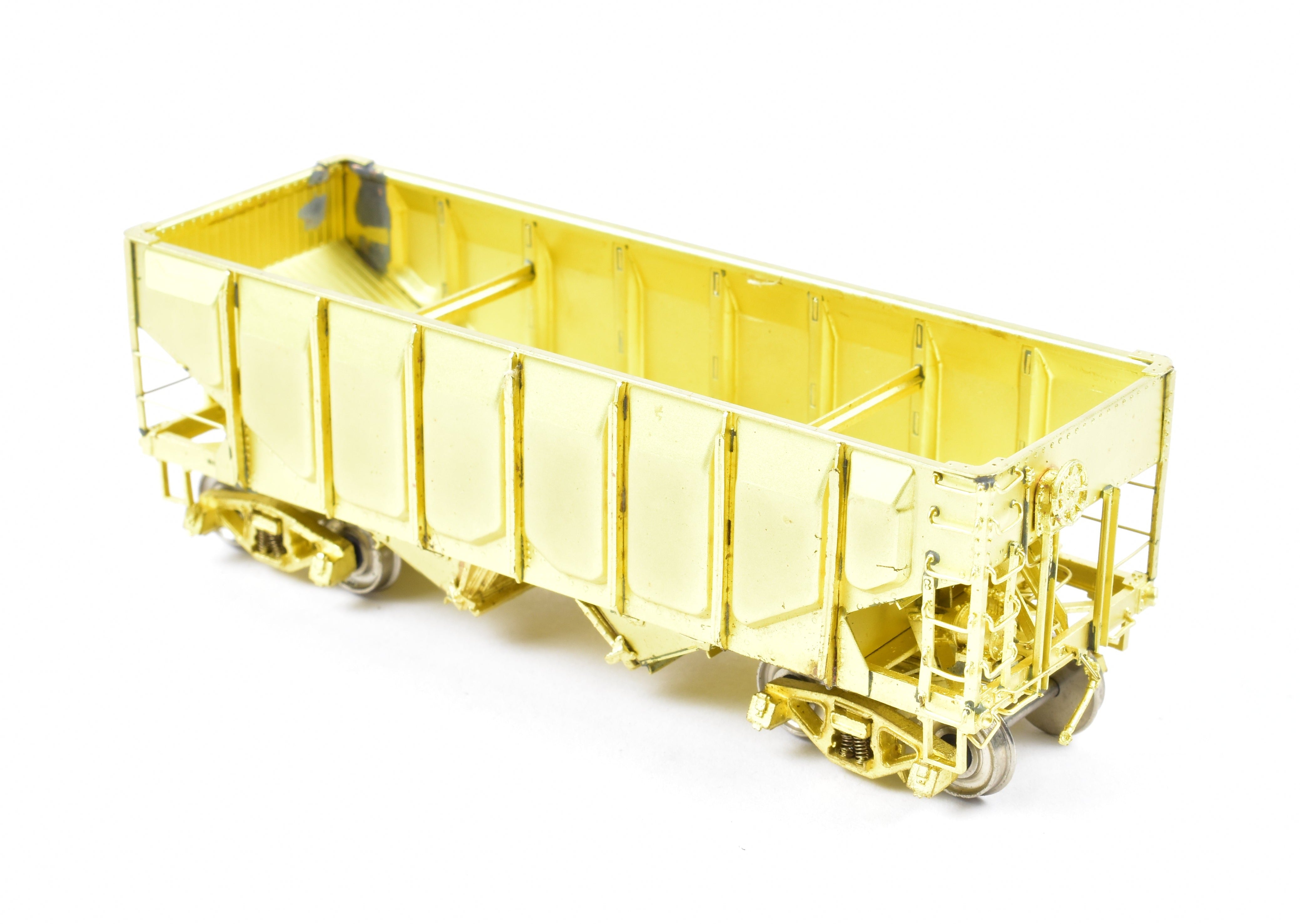 AWE Enterprises HO Brass 2-Bay Open Hopper with Frisco Panel Side