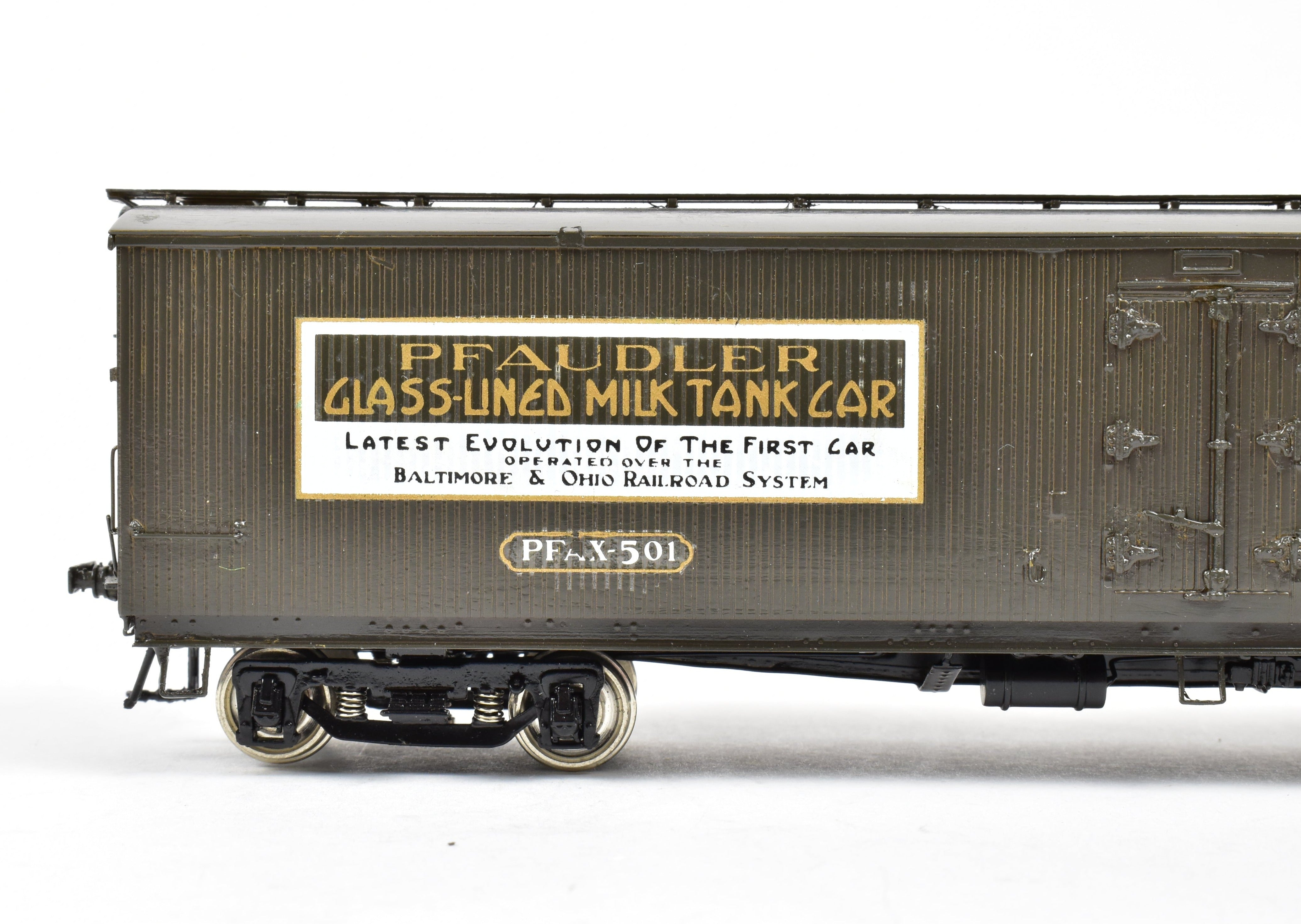1987 HO Brass Precision Scale Co. 50' Pfaudler Milk Tank Car Model