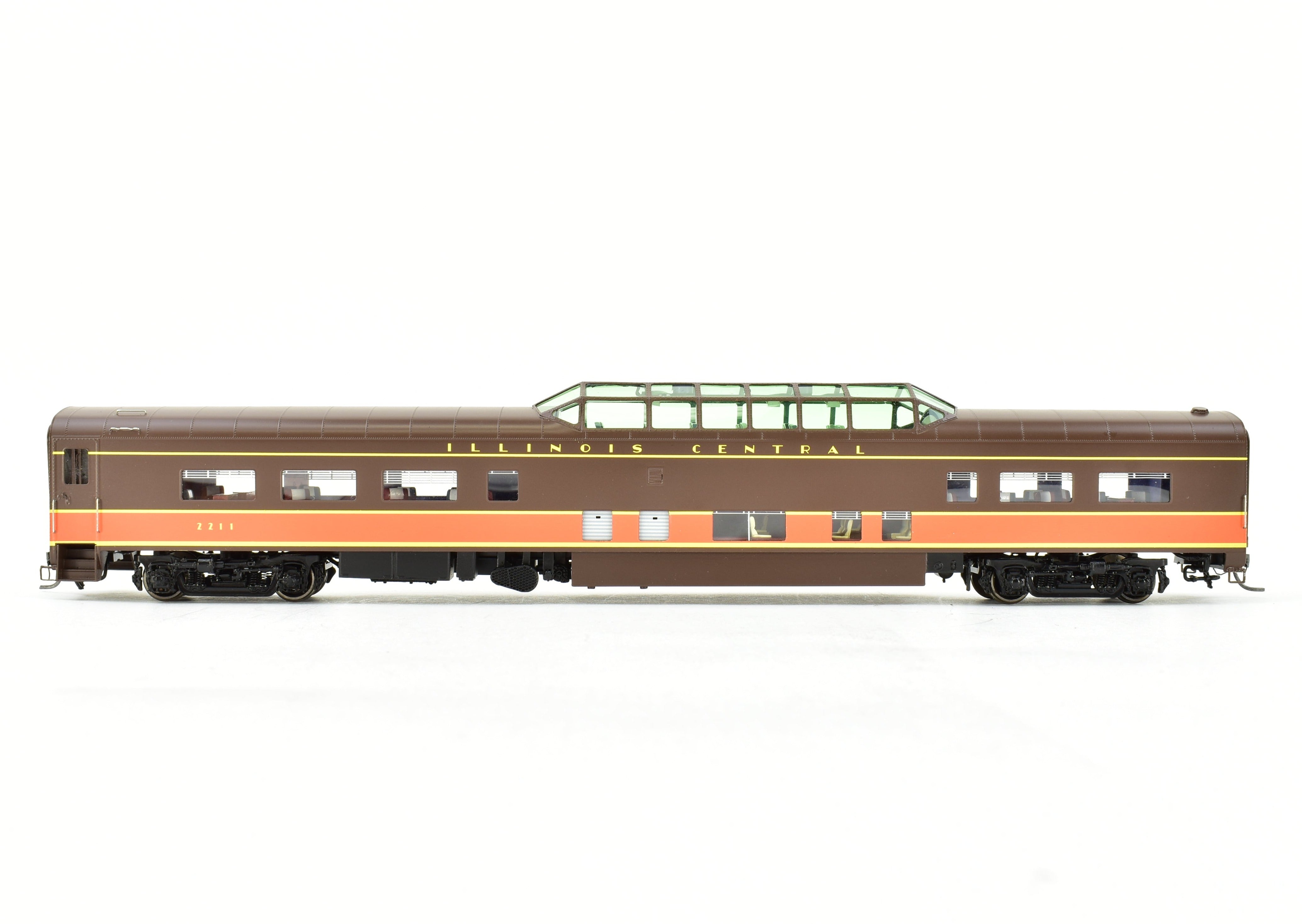 HO Scale Brass Union Terminal Imports No. 1156-7 Illinois Central Parlor Car FP 2211