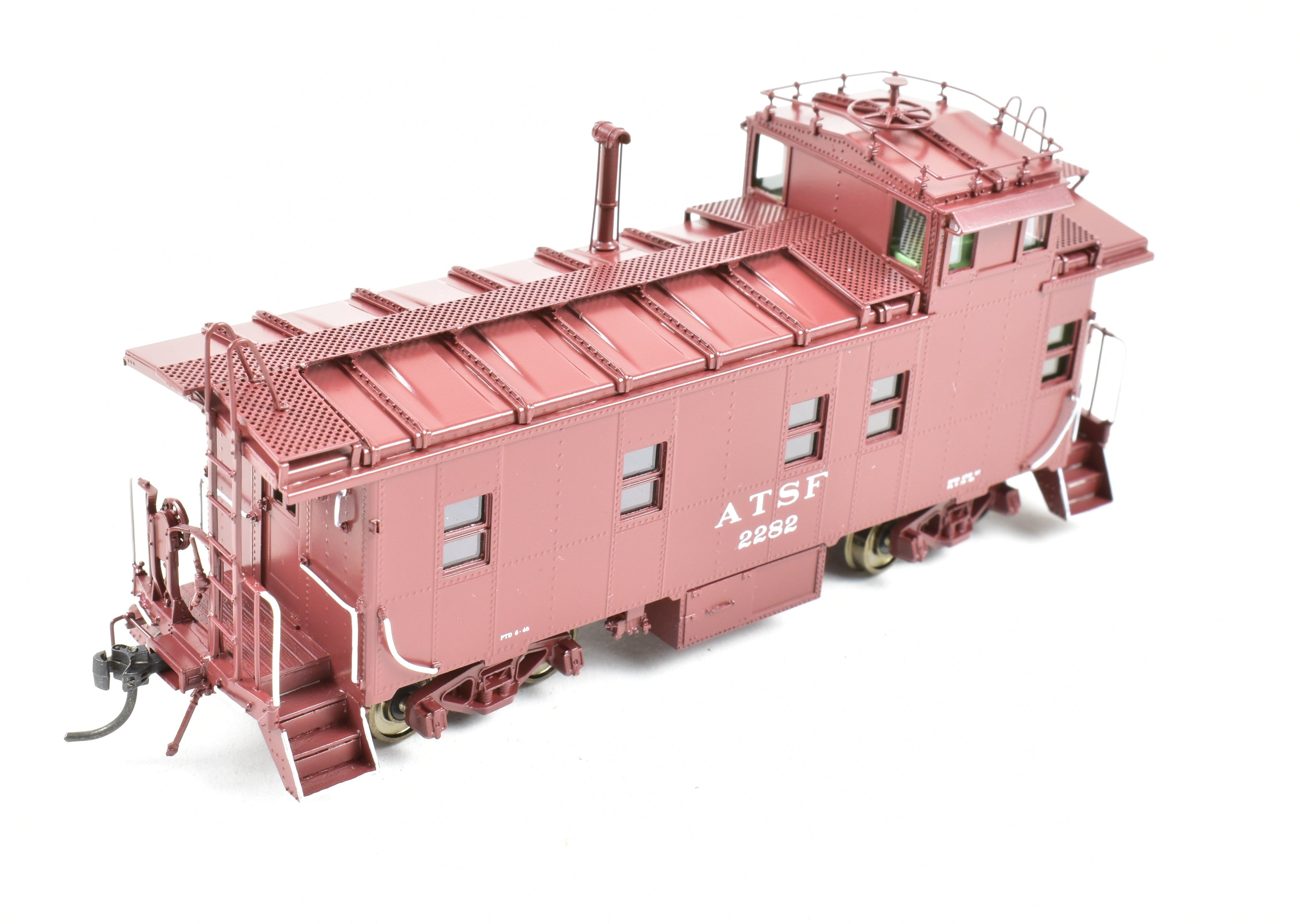 HO Brass DVP Santa Fe Peaked Roof Caboose with Antenna, Road #11616
