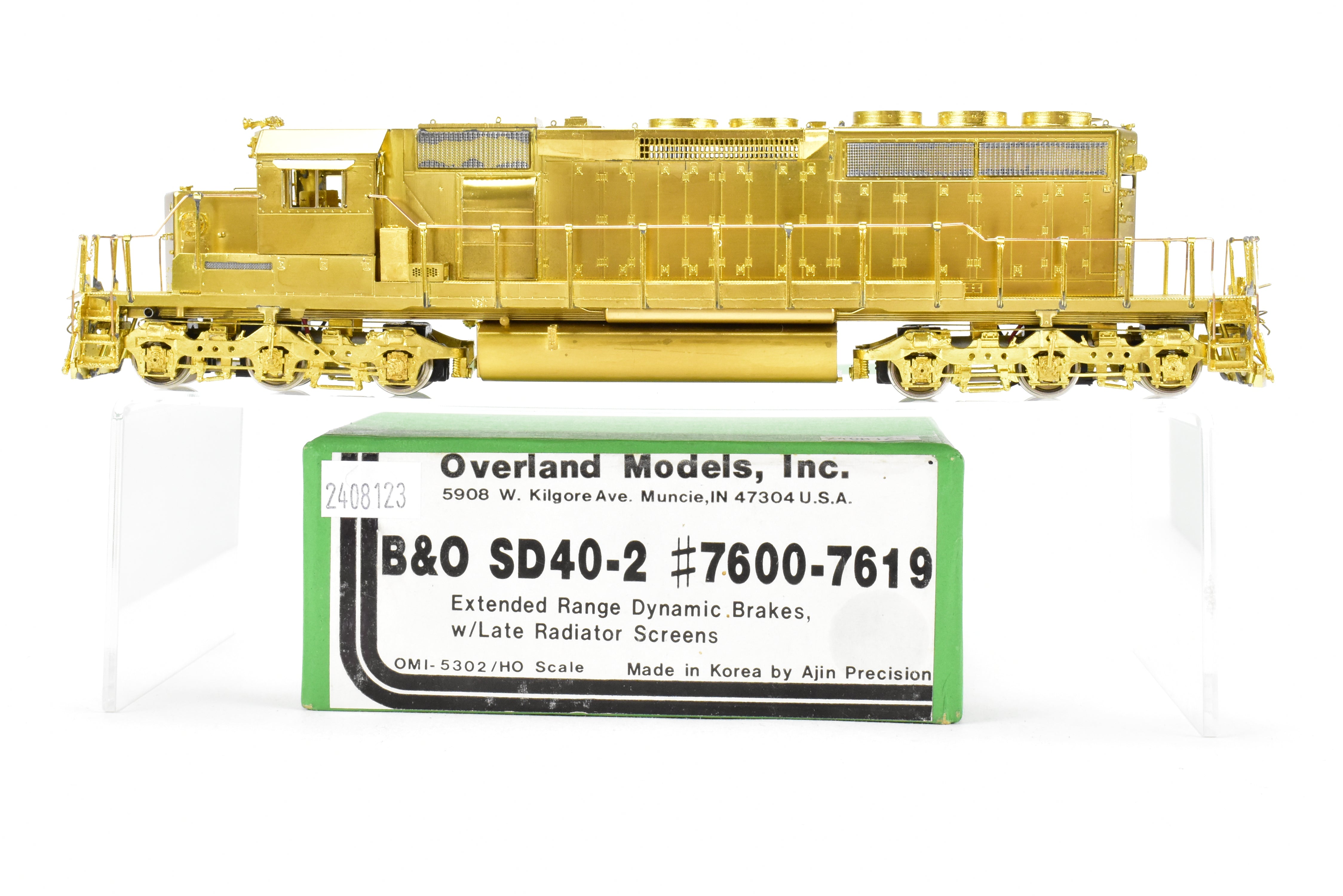 HO Brass OMI B&O EMD SD40-2 Models 7600 - 7619 by Overland Models Inc.