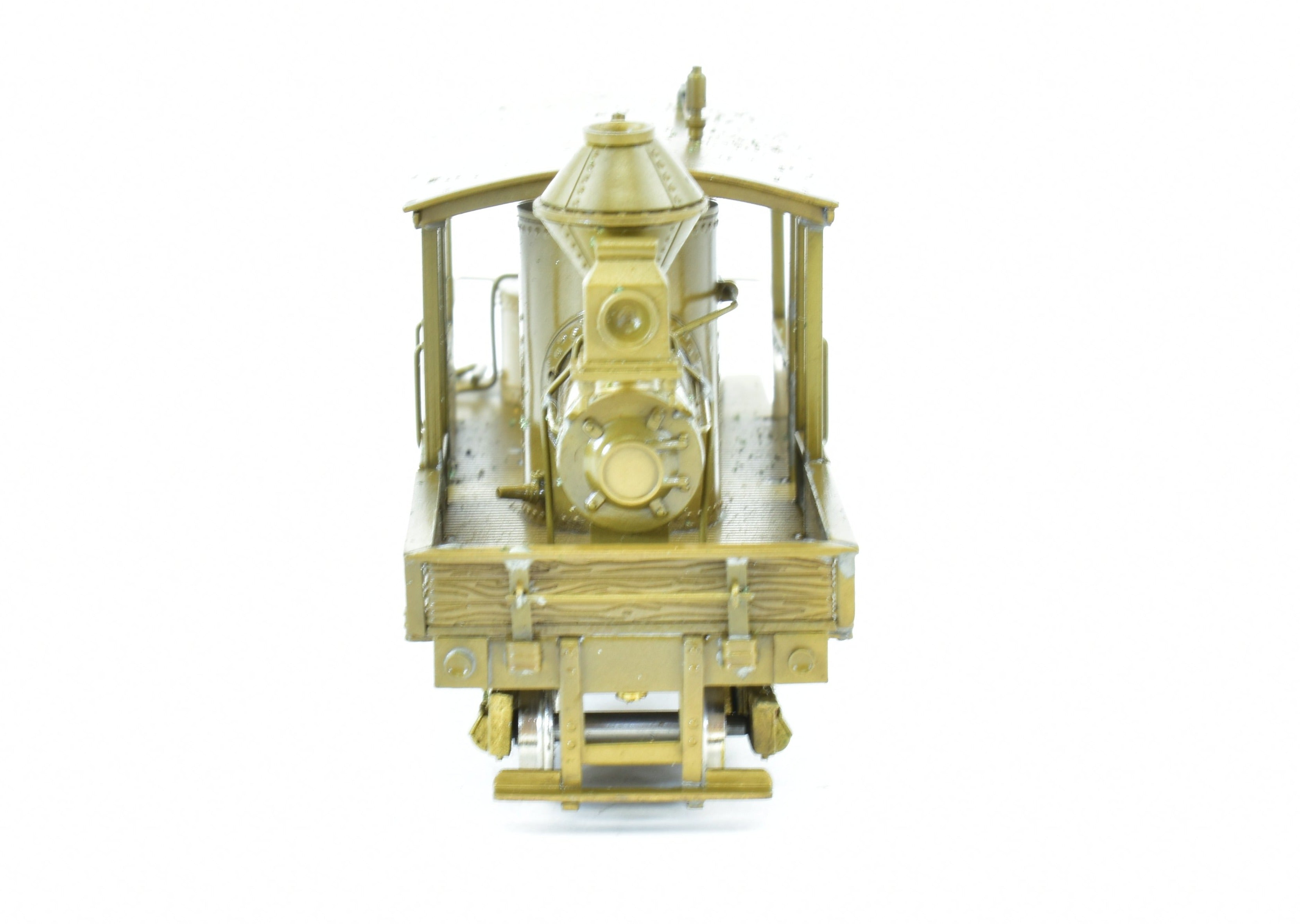 HOn3 Scale Brass Model of Northwest Short Line's 15 - ton Tee Boiler Class A Climax Logging Locomotive
