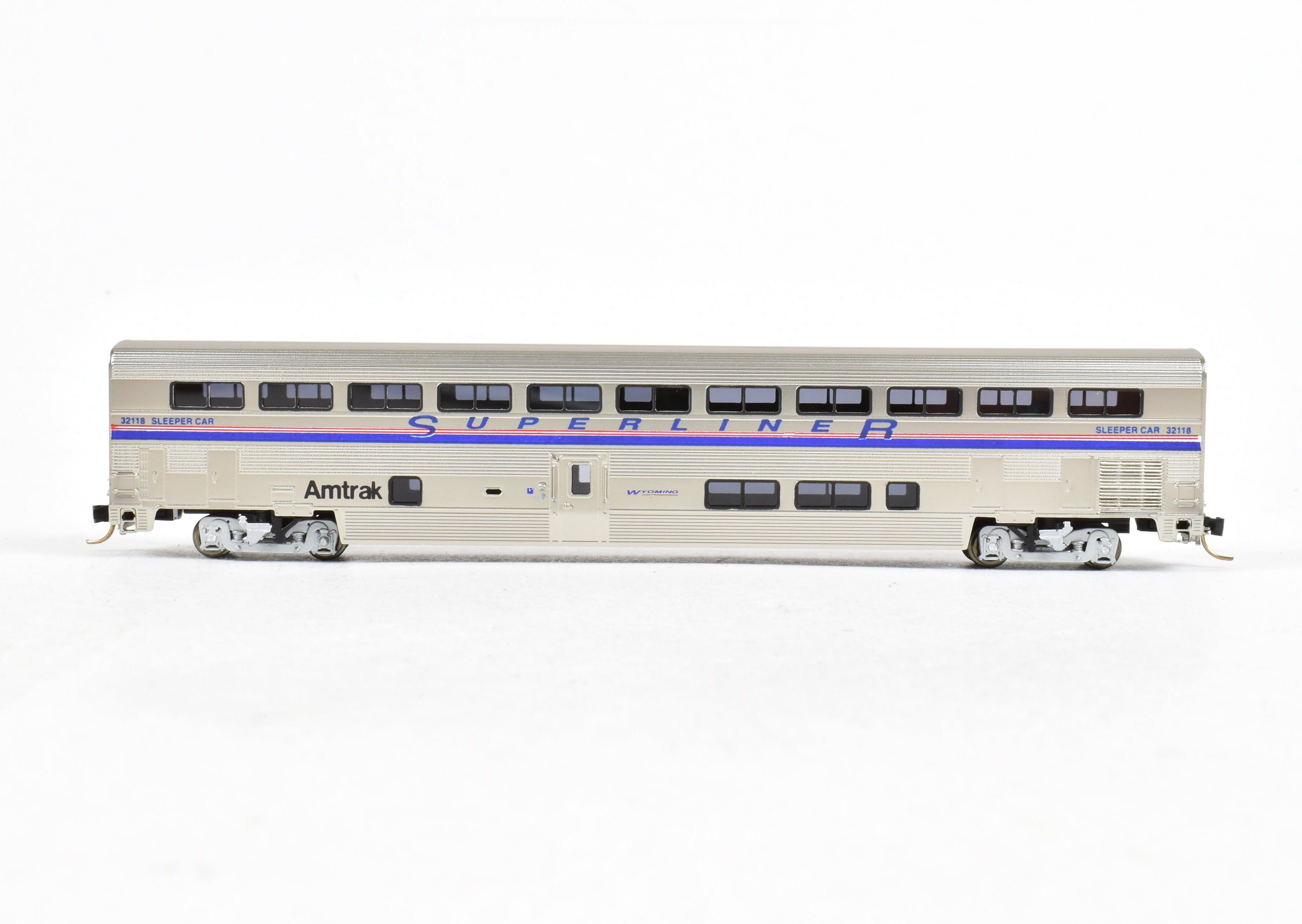 N Scale Brass Amtrak Superliner Sleeping Car Model FP No. 32118 by Overland Models, Inc. (OMI)