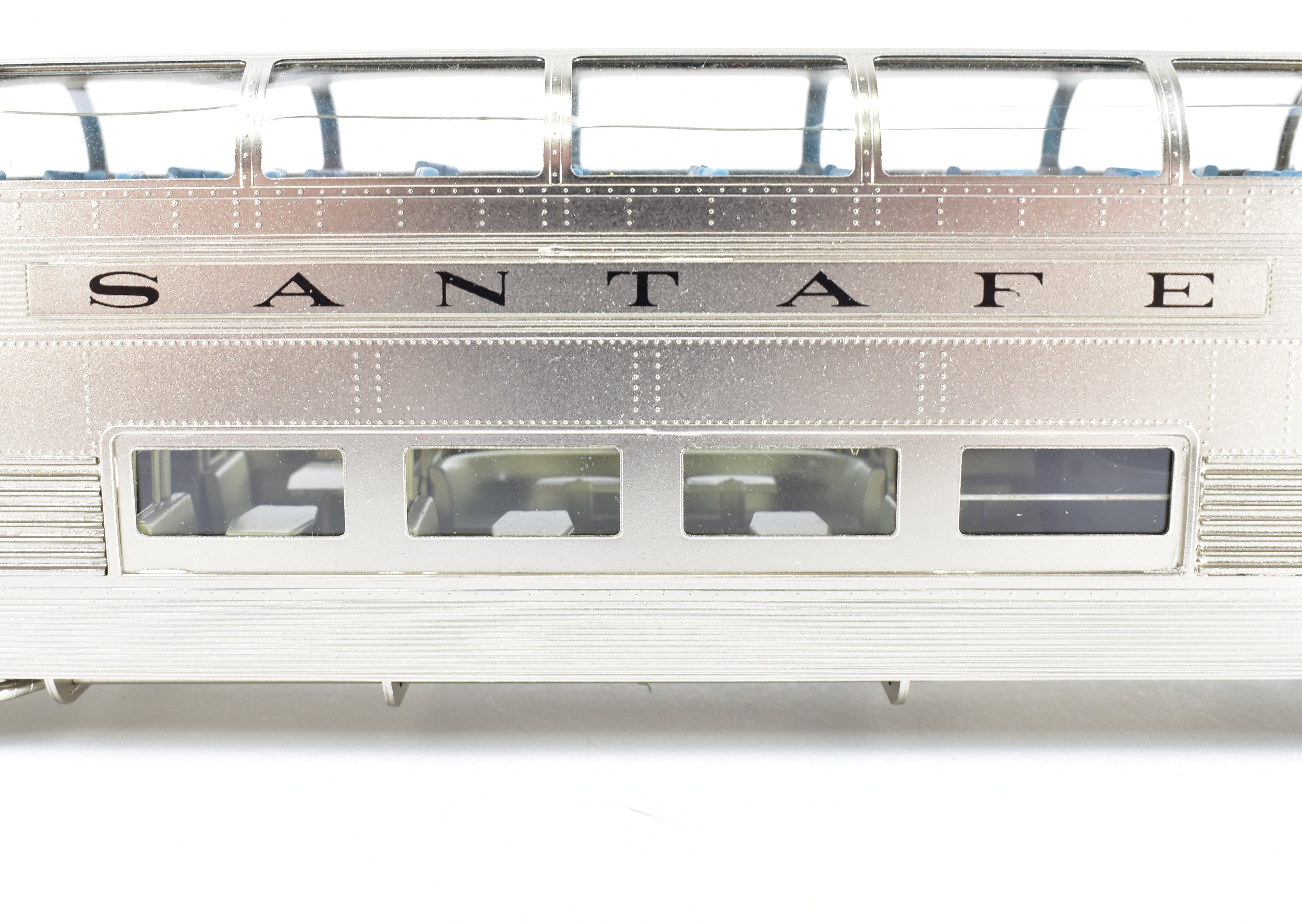HO Scale Brass Precision Scale Co. ATSF - Santa Fe Dome Lounge Model Train Car Factory Painted #507