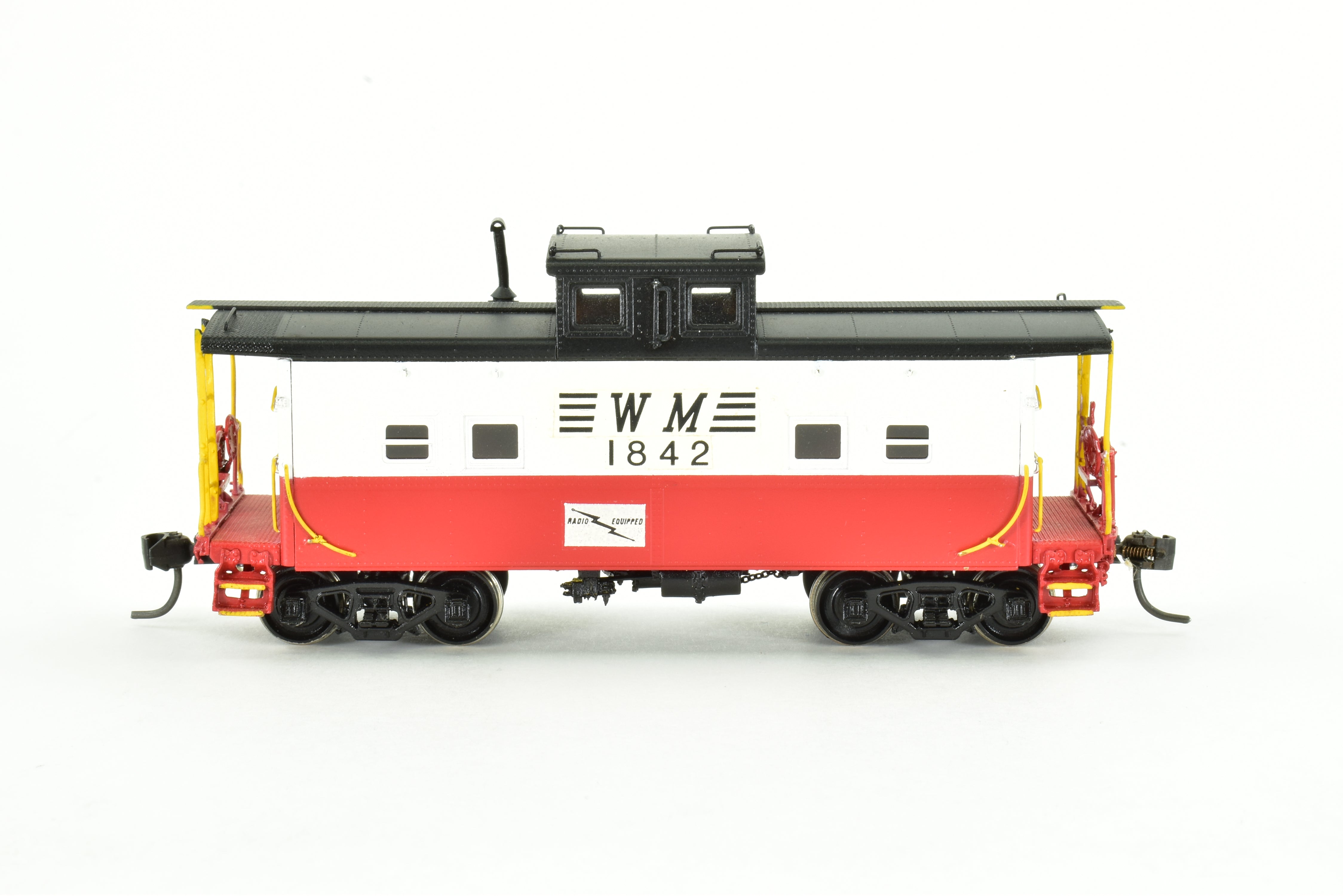 HO Scale Brass Western Maryland Steel Caboose FP No. 1842 Model by Overland Models, Inc. (OMI)