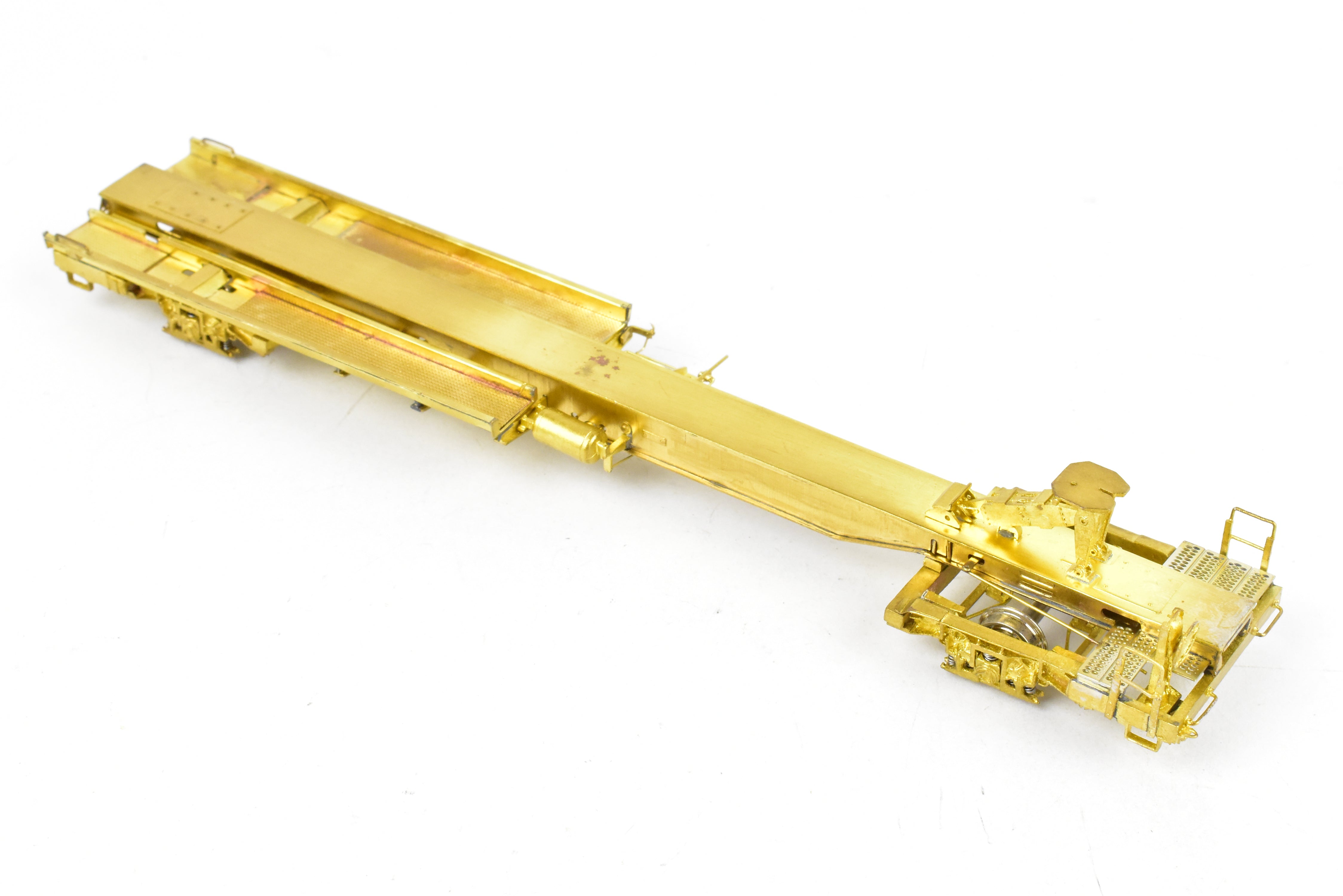 HO Brass OMI 50' TOFC Car TTUX 121046 with National Unitruck