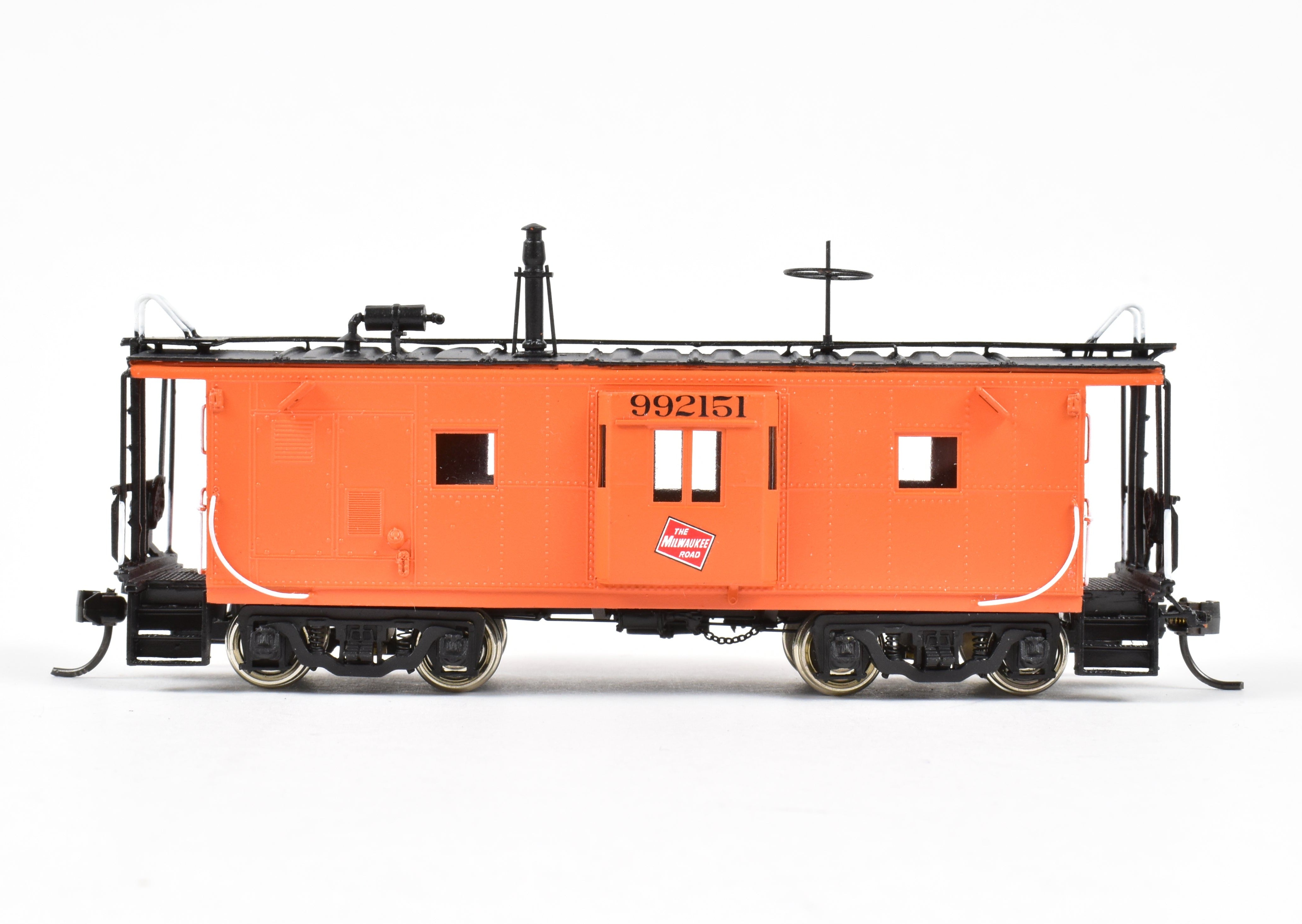 HO Brass OMI - Overland Models MILW Riveted Bay Window Caboose No. 992151