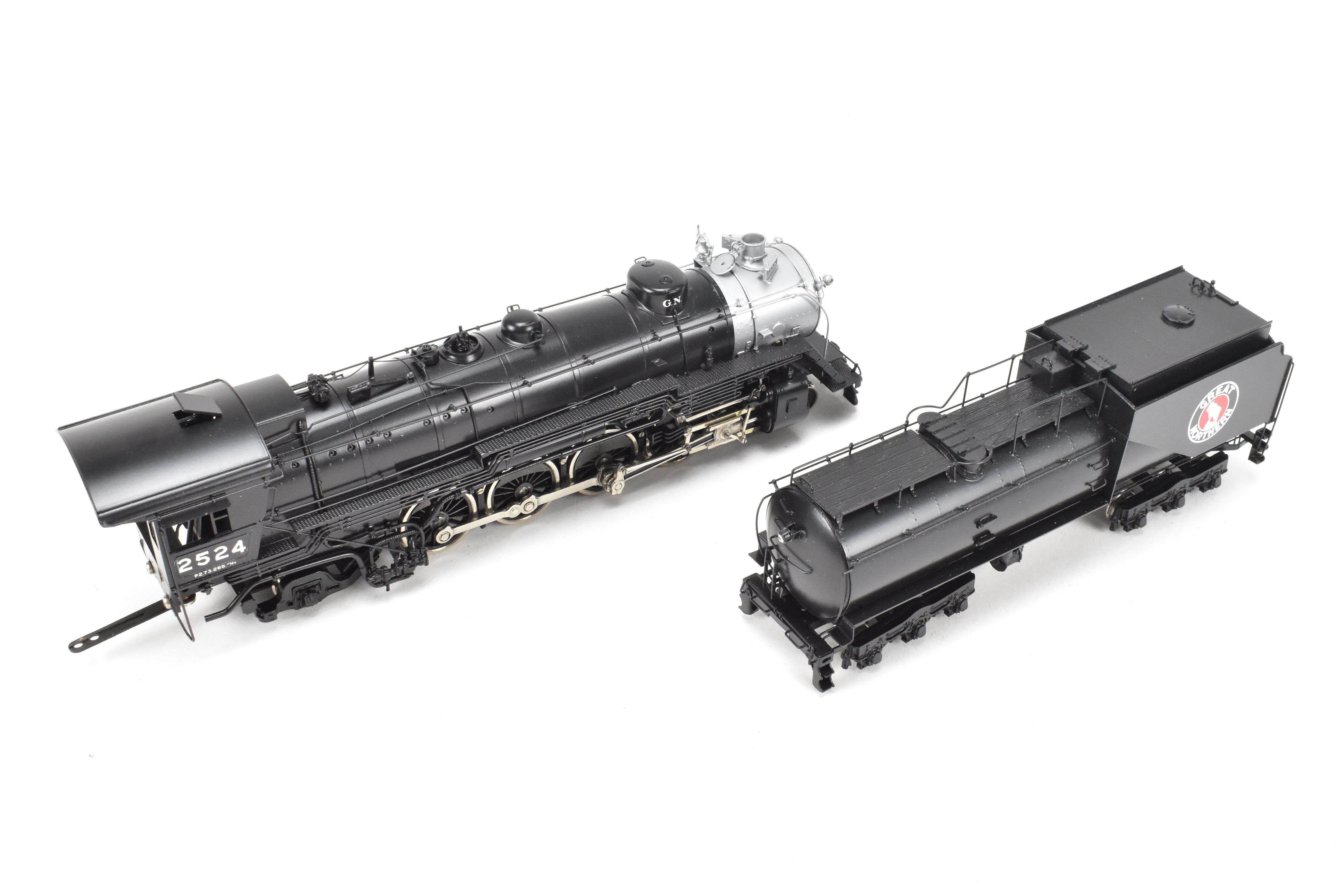 HO Brass Tenshodo Great Northern 4-8-2 Class P-2 Factory Painted Crown #2524, 1974 Run