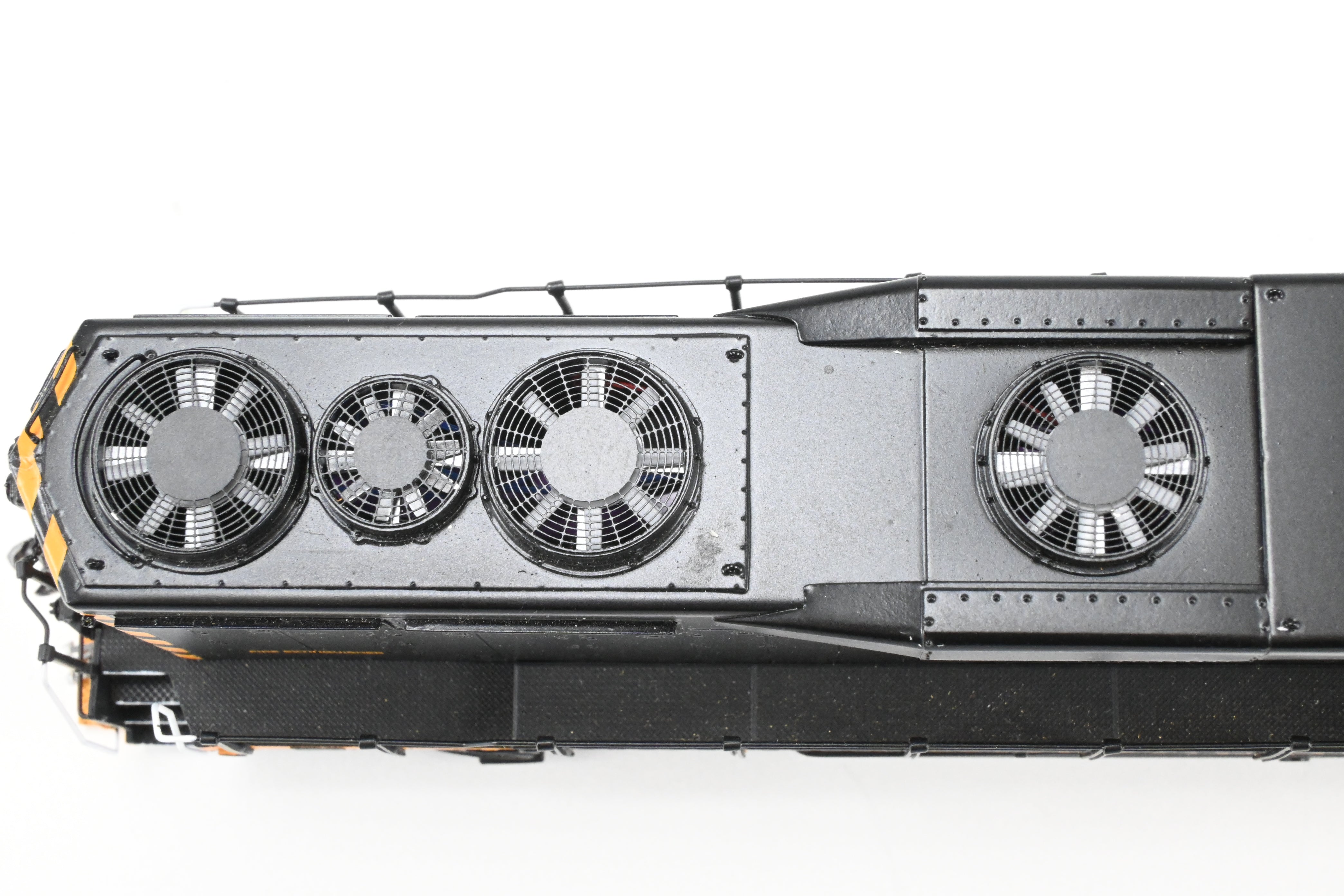 HO Scale Brass Diesel Locomotive Model - Overland Models, Inc. Denver And Rio Grande Western EMD GP30 FP in Black/Orange Color, Numbered #3003, Equipped with DCC & Sound
