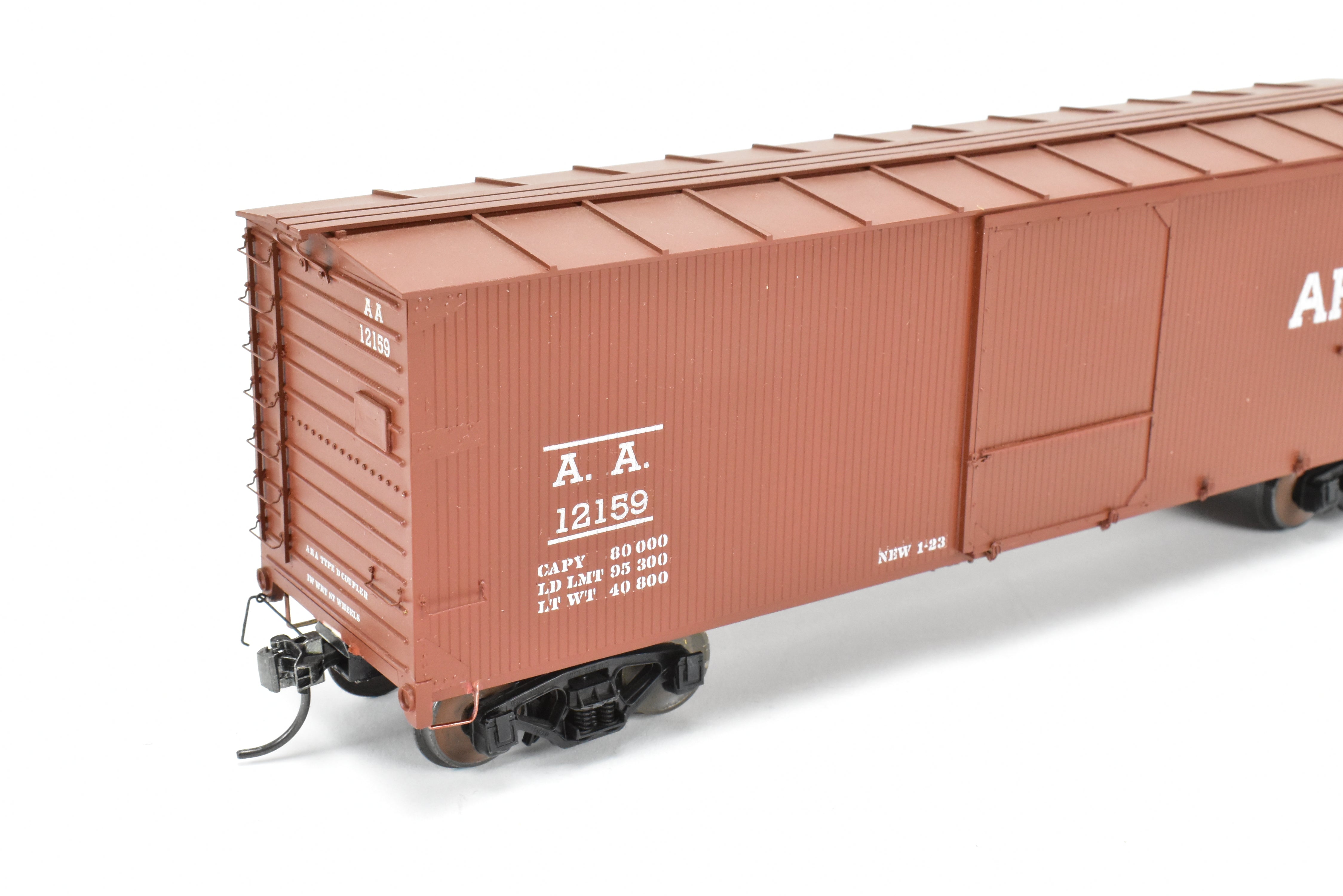 O Scale Model Train Collectible: Rails Unlimited Ann Arbor Custom-Built and Painted 40' USRA Double Sheath Boxcar