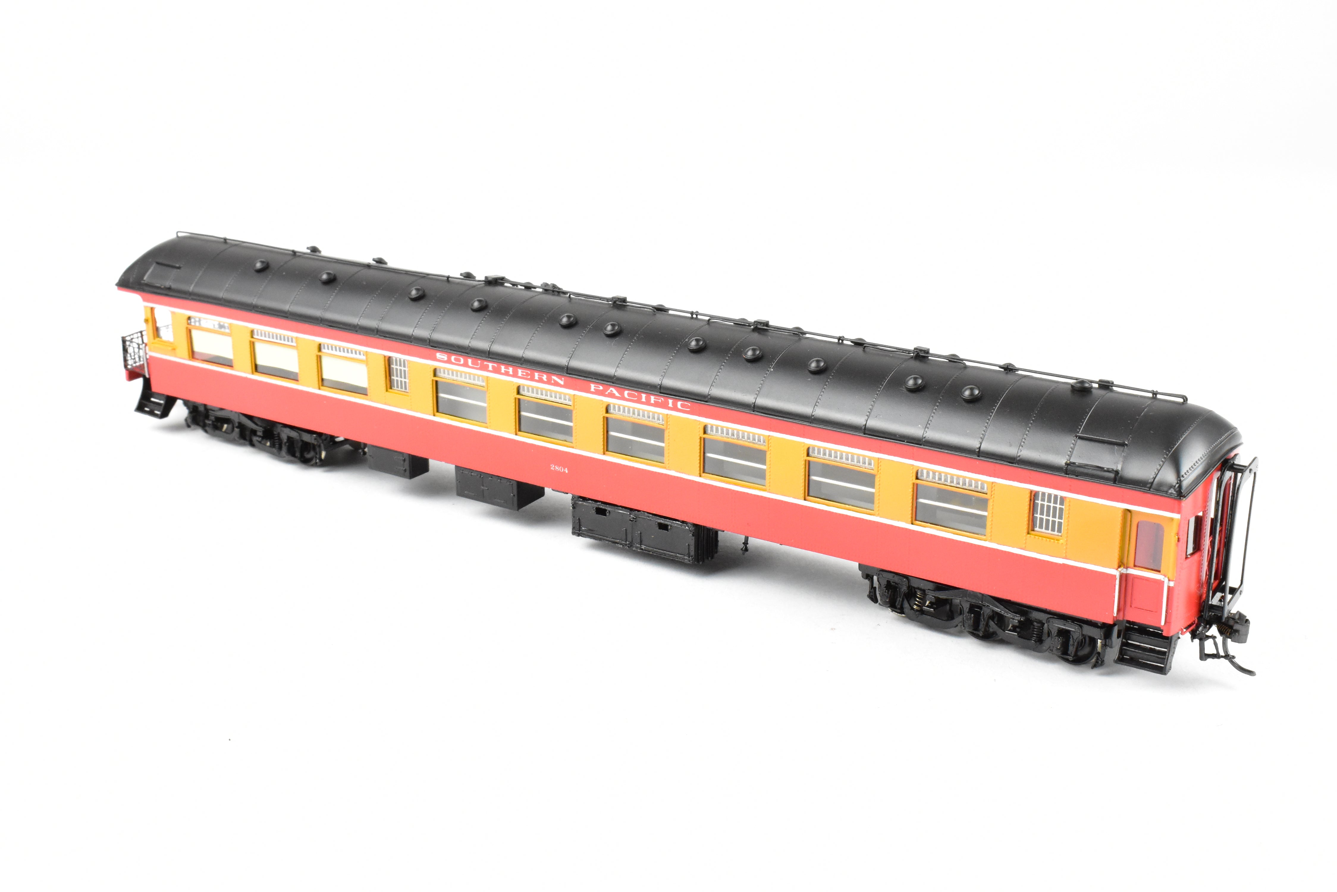 HO Scale Brass Precision Scale Co. Model - Southern Pacific Harriman CS 72' Observation Car of Class 70 - O - 1 in Daylight Scheme, Custom Painted and Lettered #2804