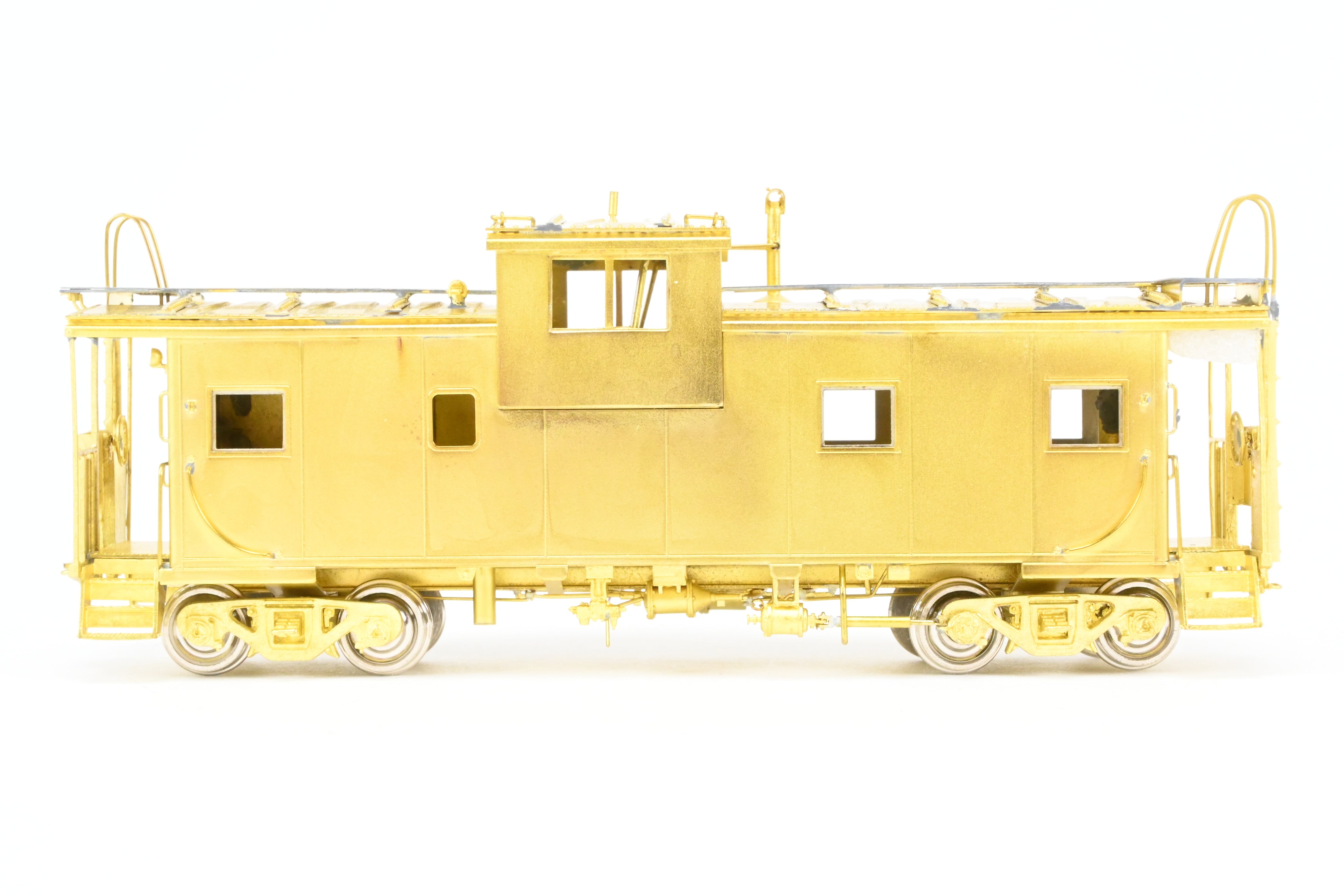 HO Scale Brass Connecting OMI - Overland Models, Inc. Spokane, Portland & Seattle International Wide Vision Caboose Model for Railroad Enthusiasts