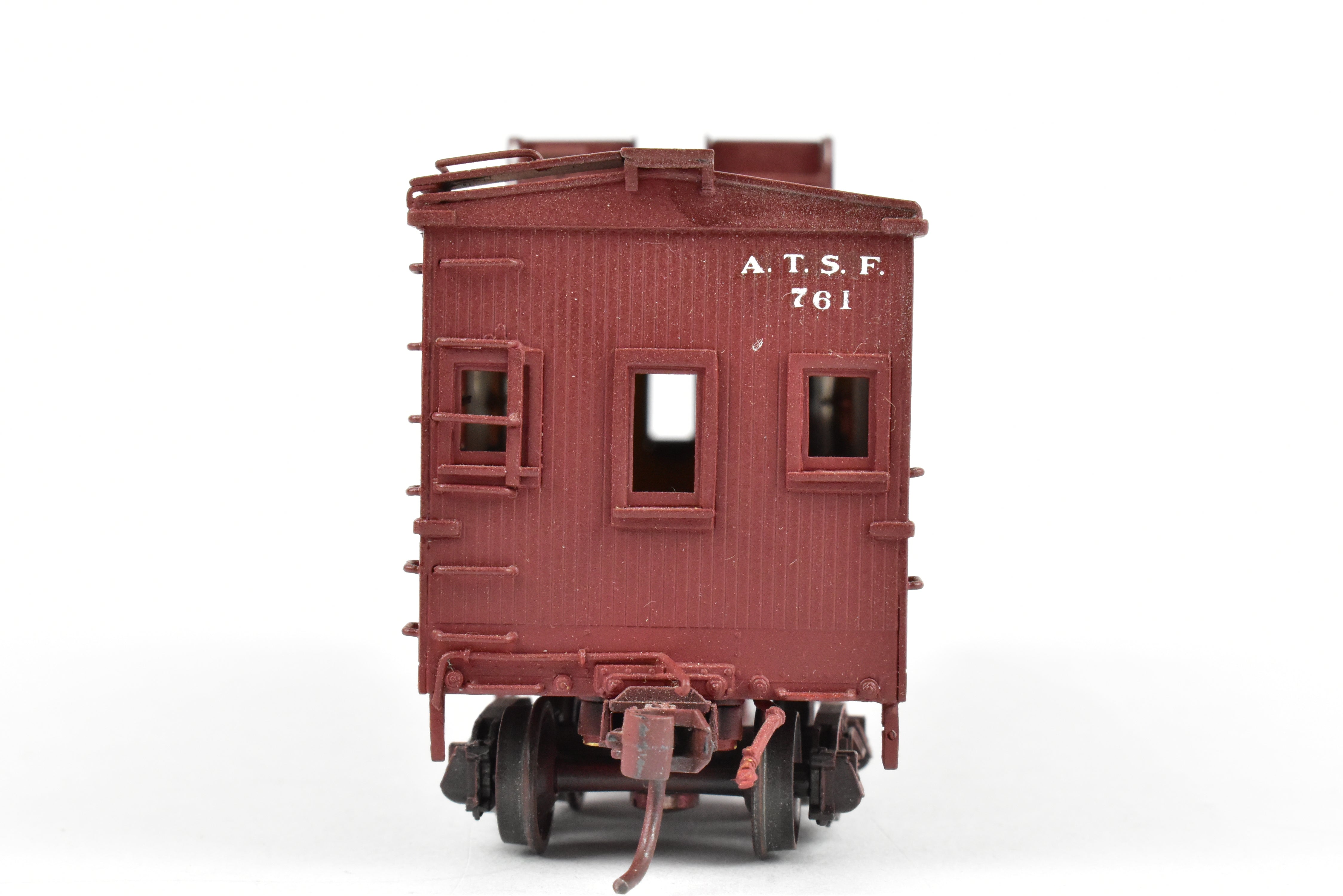 Custom Painted HO Brass Key Imports ATSF Santa Fe Caboose No. 761