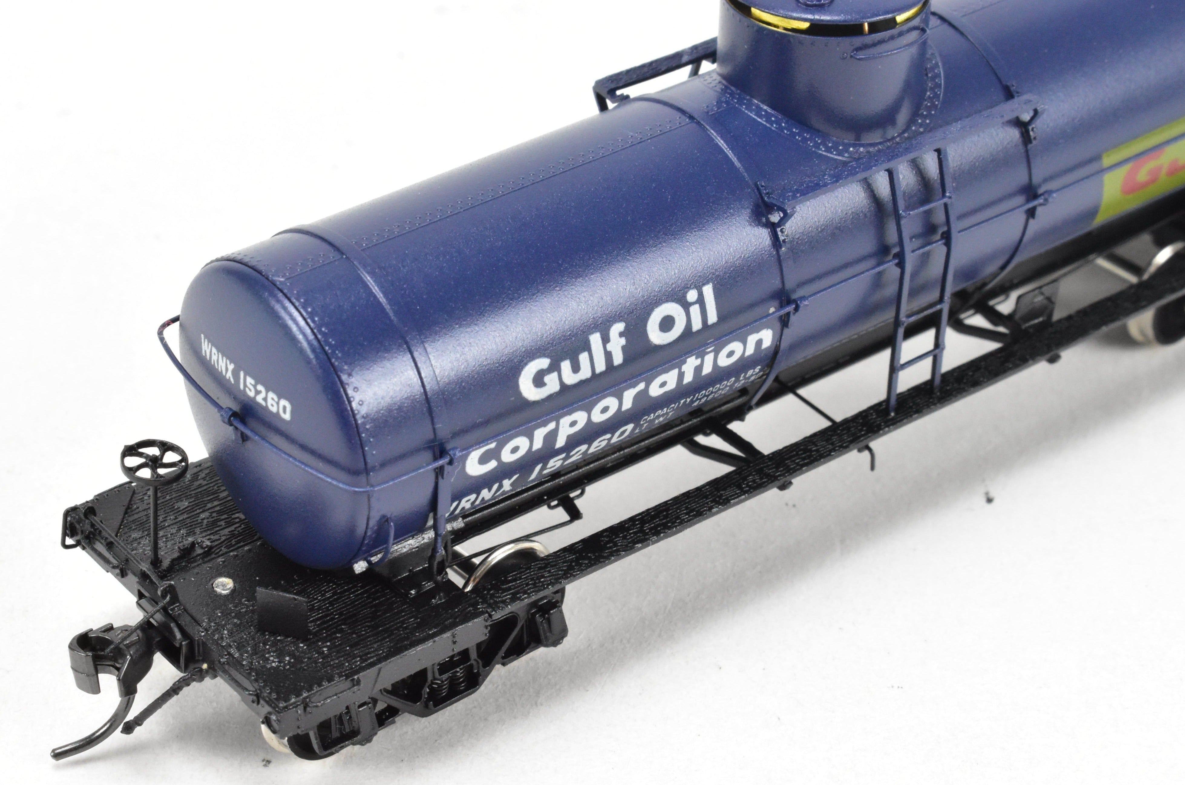 HO Scale Brass Model Train Tank Car by Overland Models, Inc. (OMI) - Union Tank Lines 10,000 Gallon UTLX FP for Gulf Oil Company