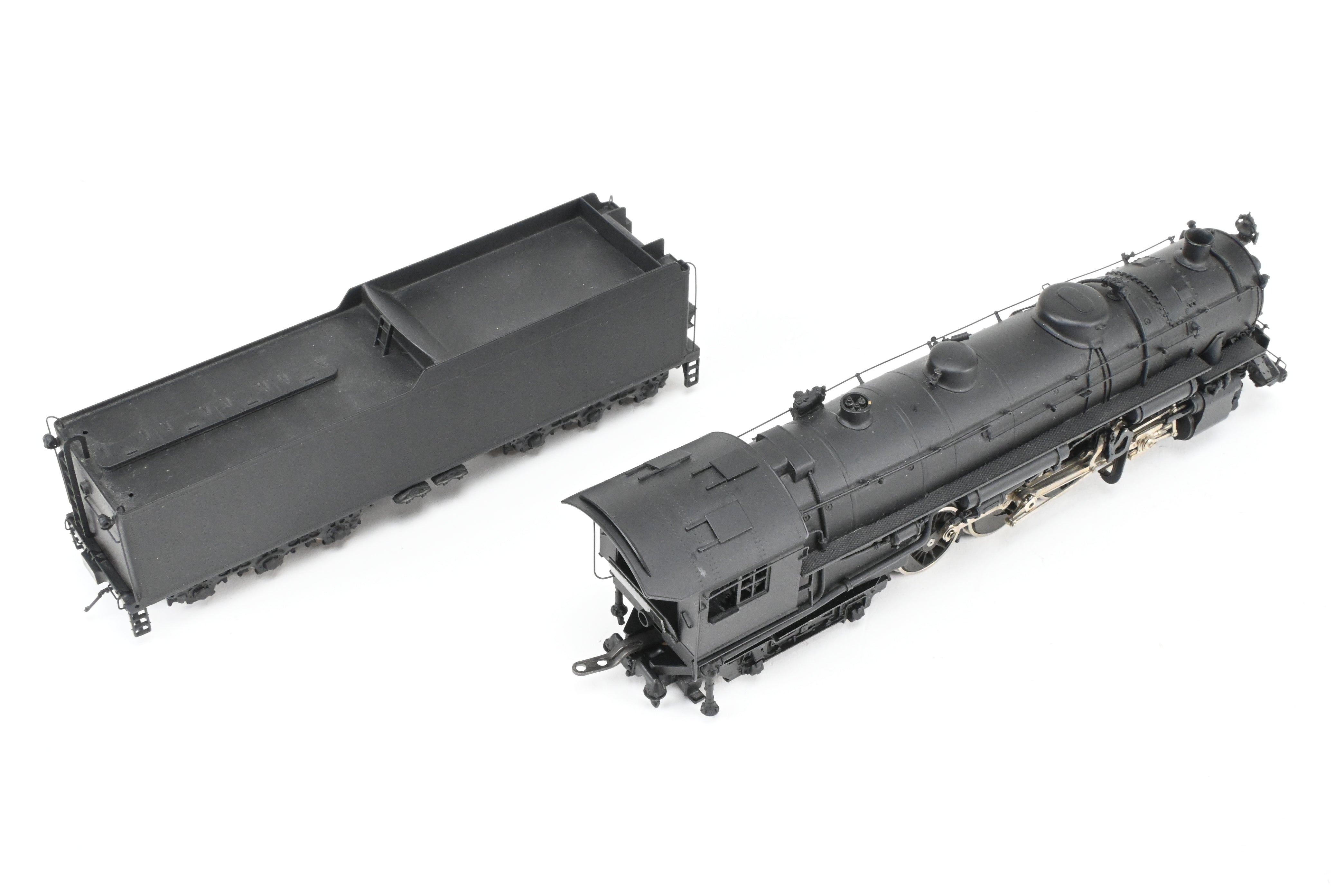 HO Scale Brass Oriental Limited Erie Railroad S-3 2-8-4 Steam Locomotive with Spoked Drivers and FP Configuration