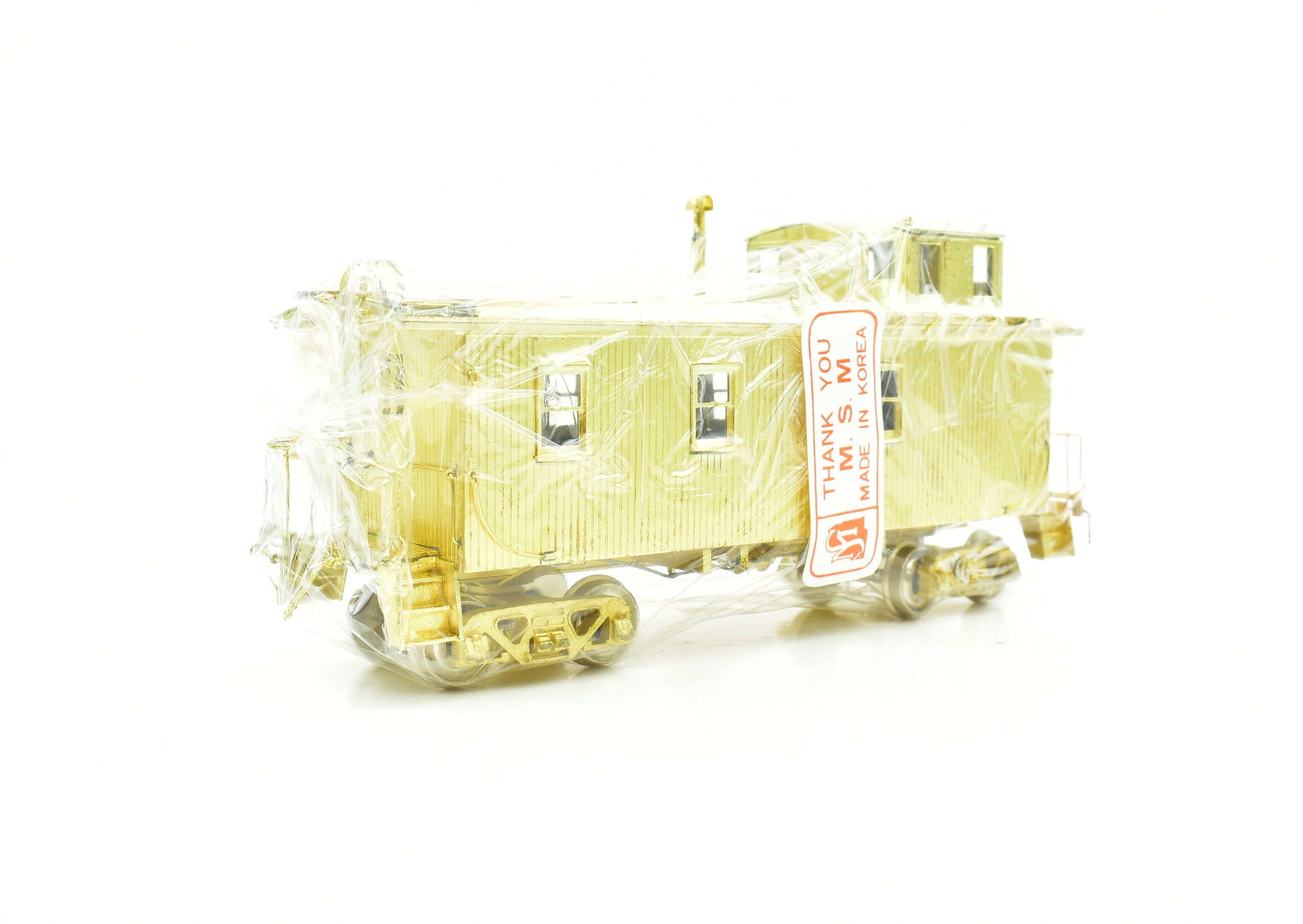 HO Scale Brass FW&D - Ft. Worth & Denver CB&Q Wood Caboose by OMI, Factory New