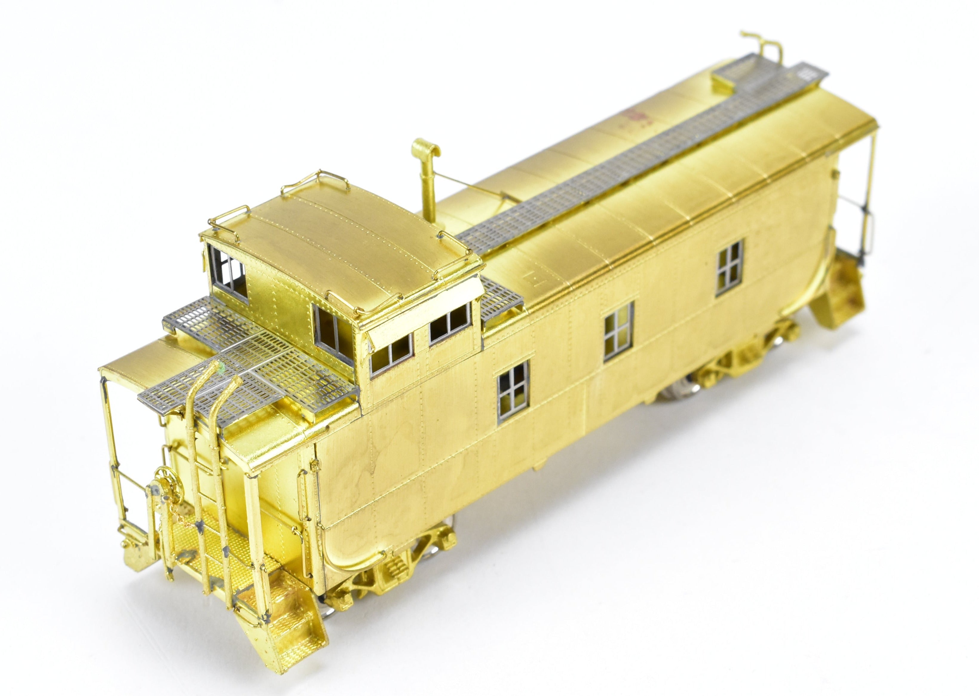 HO Scale Brass Model Train Caboose by Overland Models, Inc. - Representing Denver & Rio Grande Western 1400 Series Steel Caboose