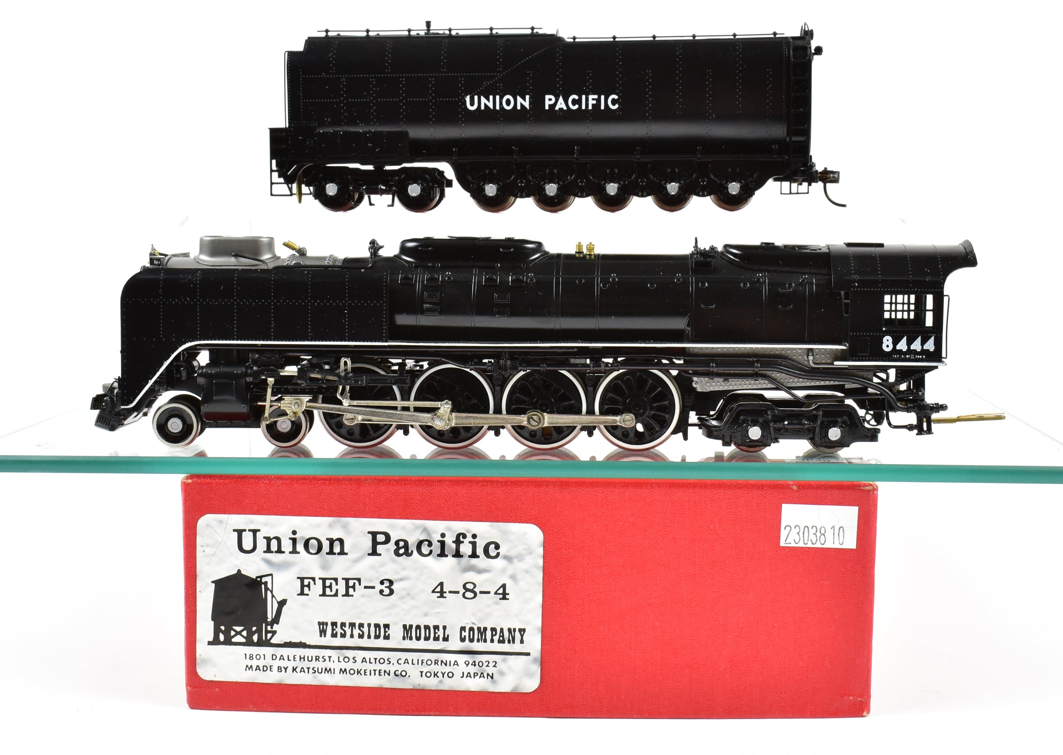 HO Brass Westside Model Co. UP Union Pacific FEF - 3 4 - 8 - 4 Custom Painted Engine 8444