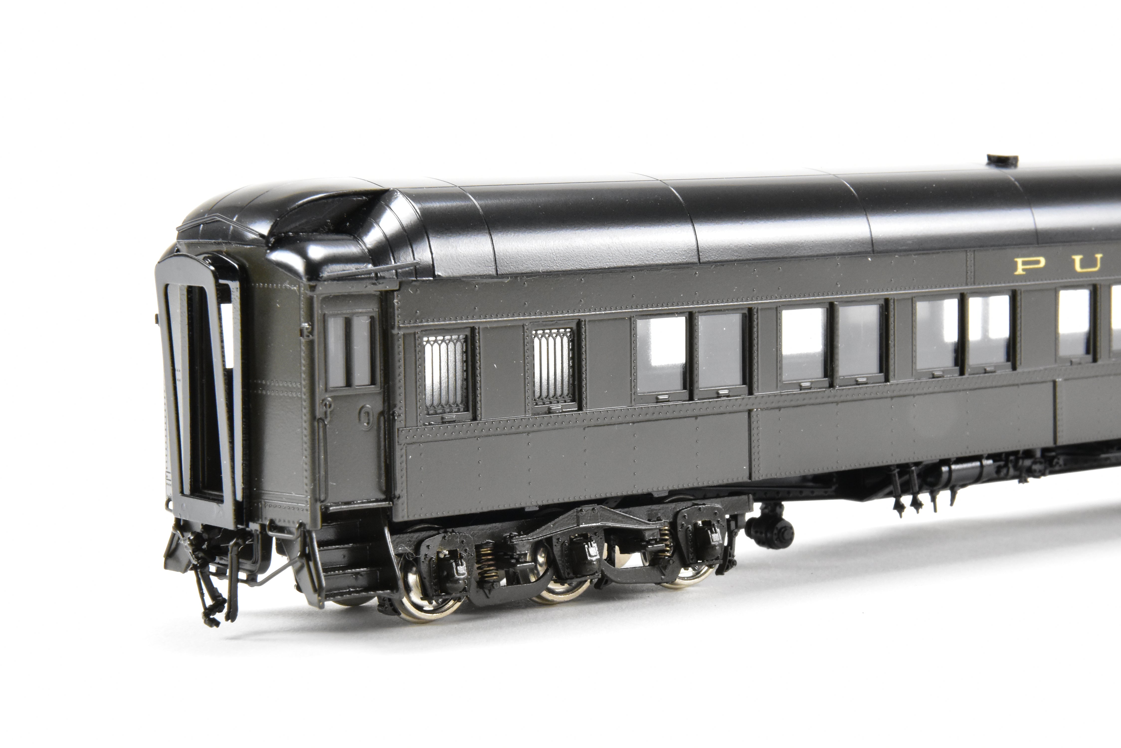 HO Scale Brass Precision Scale Co. Pullman 80-Foot Sleeper Model with 10-1-2 Plan 3585a, Featuring Mechanical Air Brine Equipment and Factory Lettering for Pullman