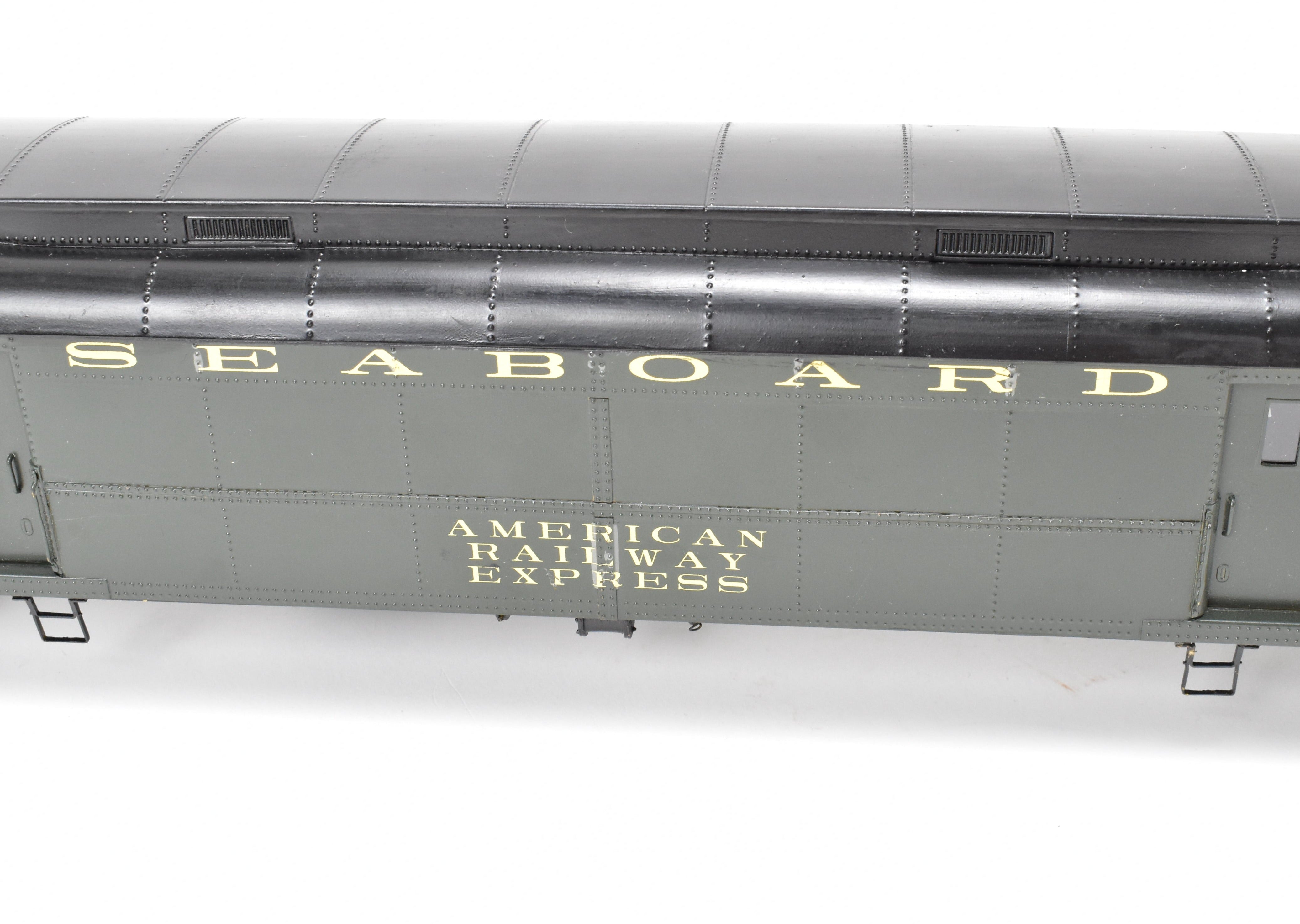 O Scale Brass Model PSC - Precision Scale Co. SAL - Seaboard Air Line Pullman Standard Heavyweight Baggage Car with 74'-6 Double-Doors and Custom Painting