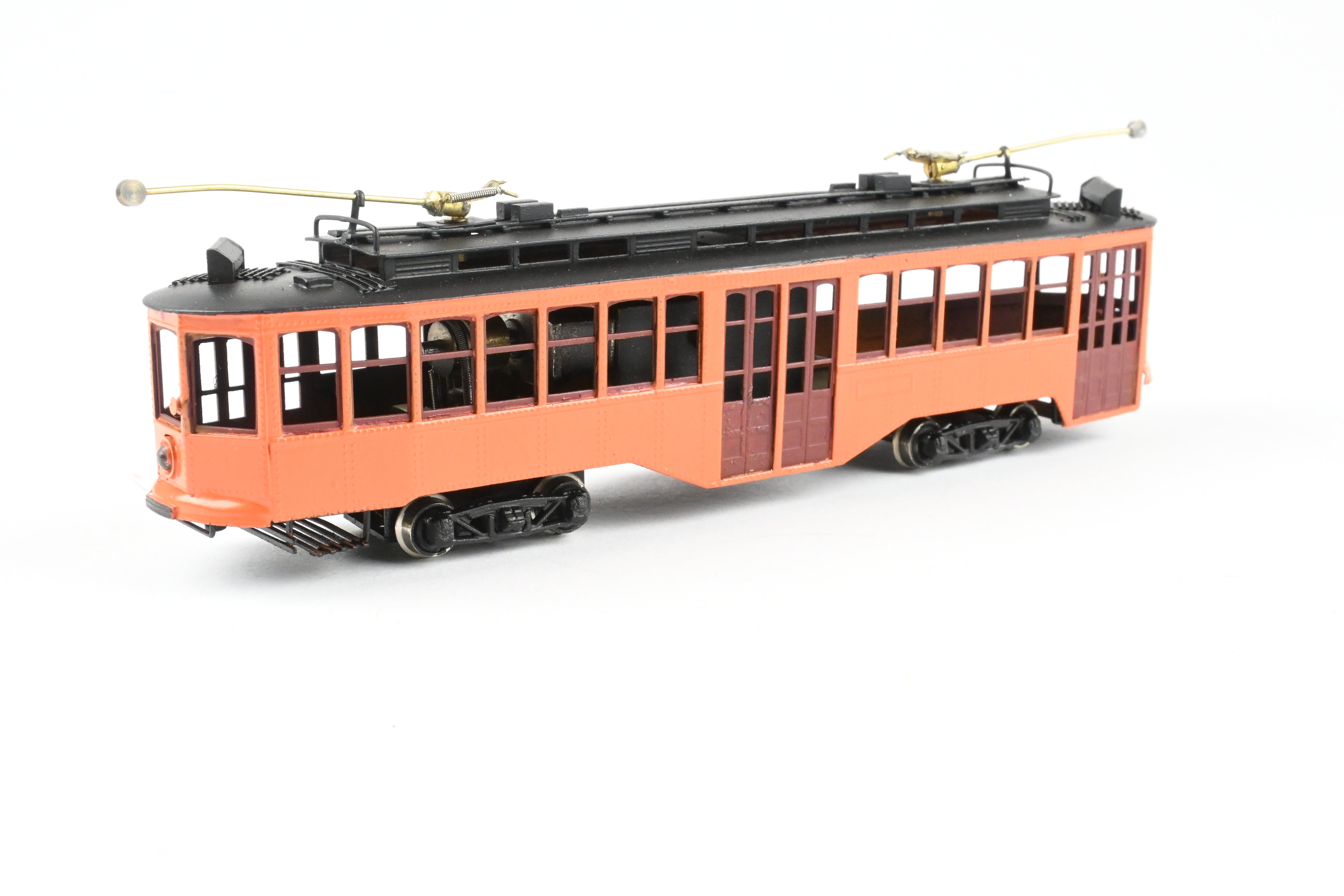 HO Scale Brass Fairfield Models Pittsburgh Railway Co. Double End Jones Trolley CP Unlettered - A Collectible Model Train