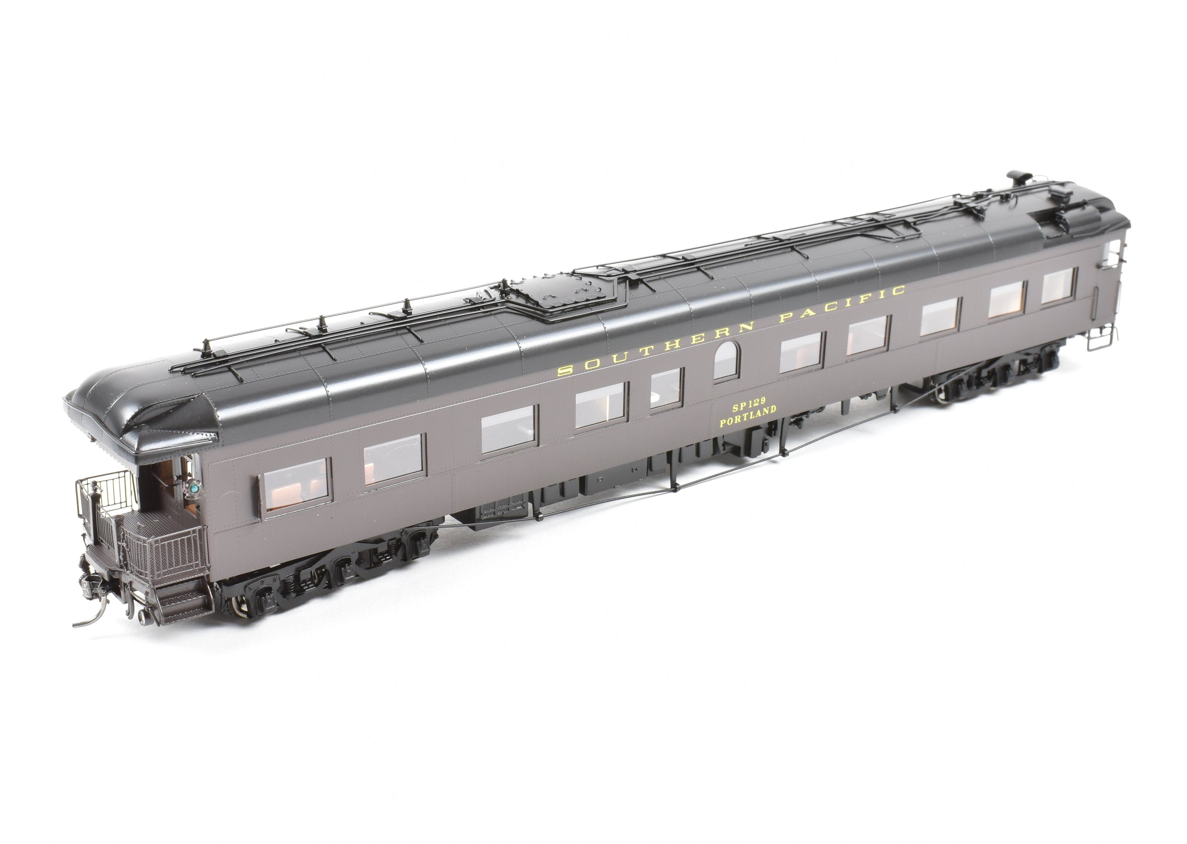 HO Scale New Brass North Bank Line SP Portland #129 Dark Olive Green Business Car