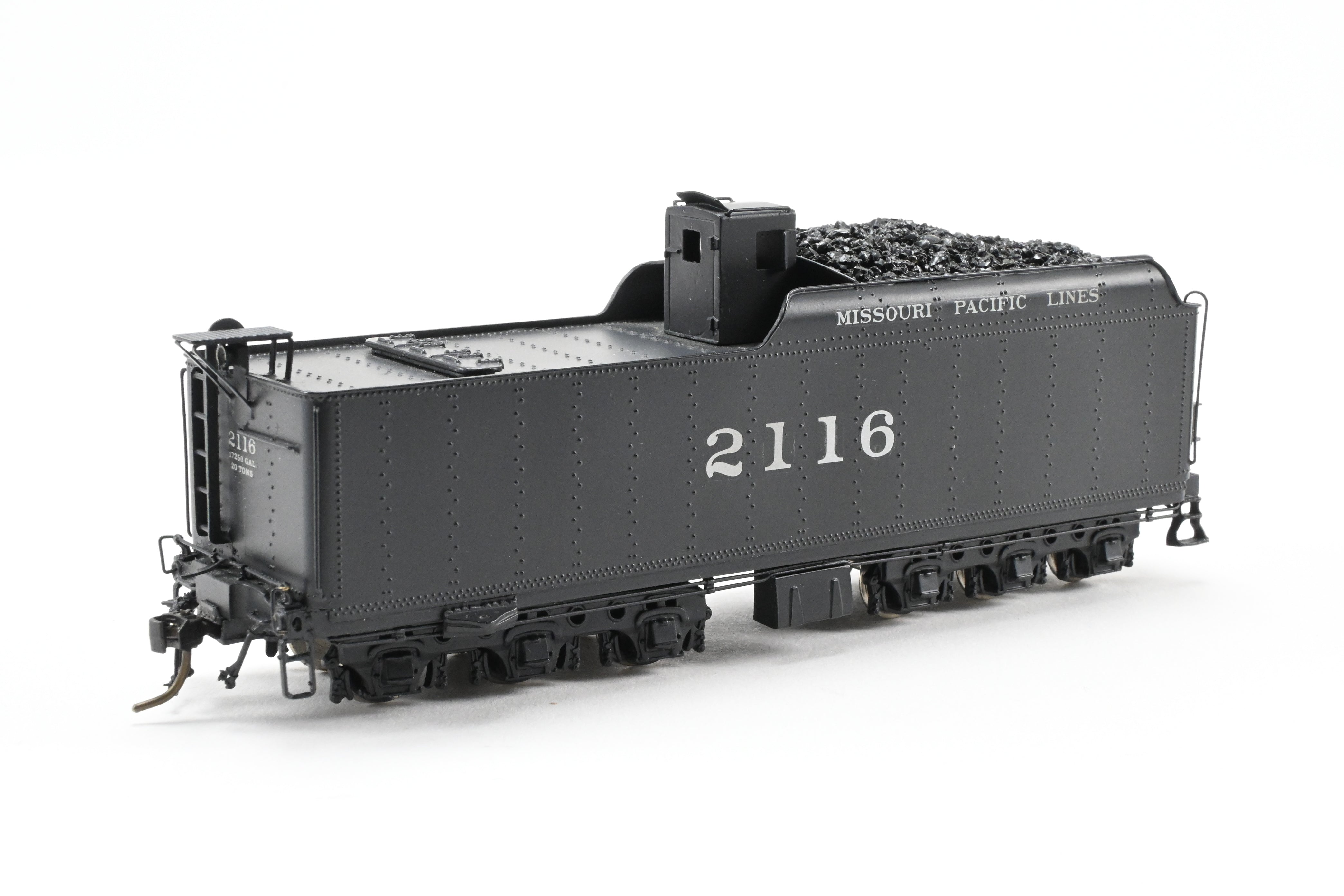 HO Scale Custom-Built Brass Model Train: Missouri Pacific 2100 Series 4-8-4 Locomotive, Custom Painted as No. 2116, One-of-a-Kind Creation by Joe G. Collias