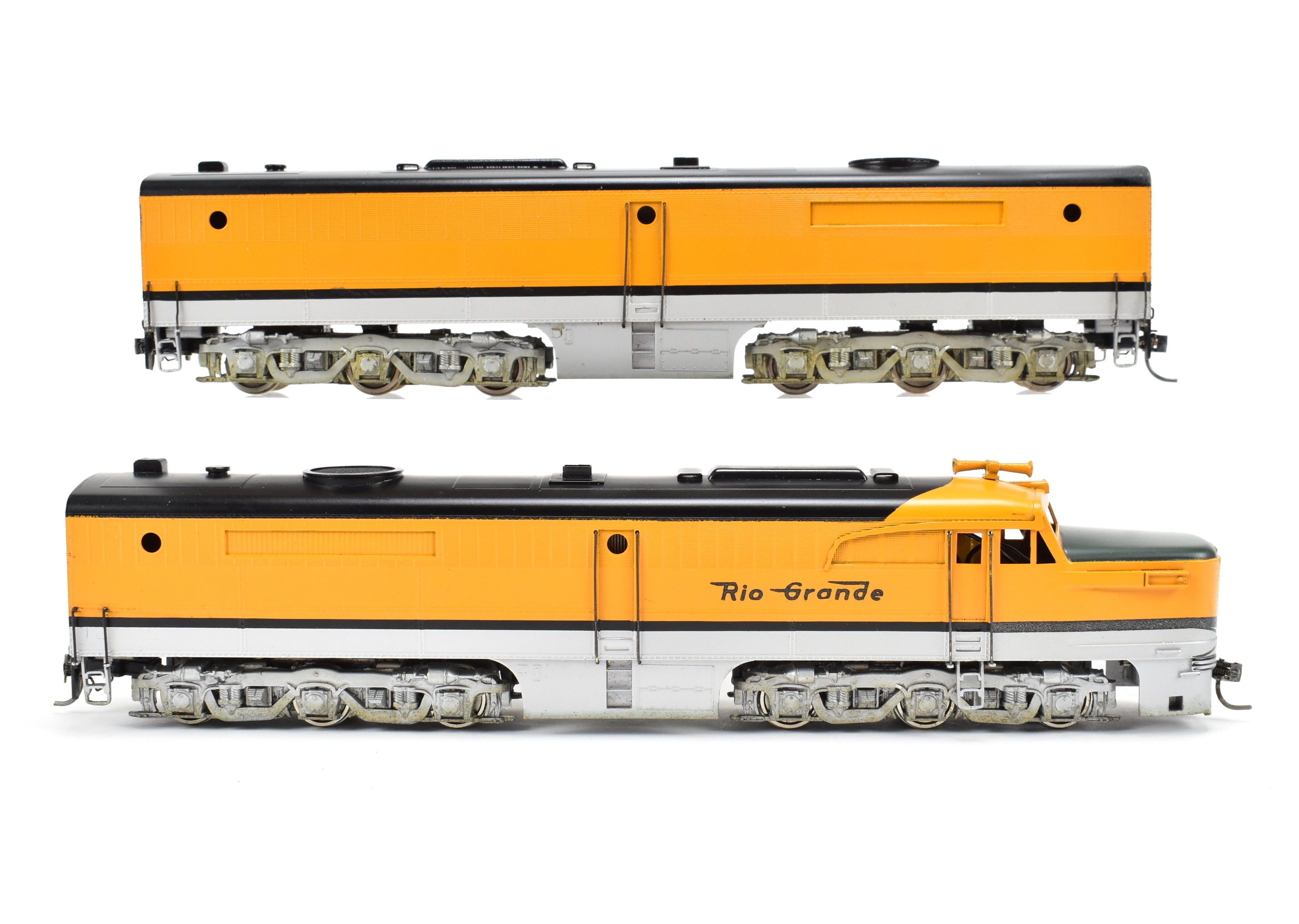 HO Scale Brass Denver & Rio Grande Western Alco PA-1/PB-1 Set FP Model