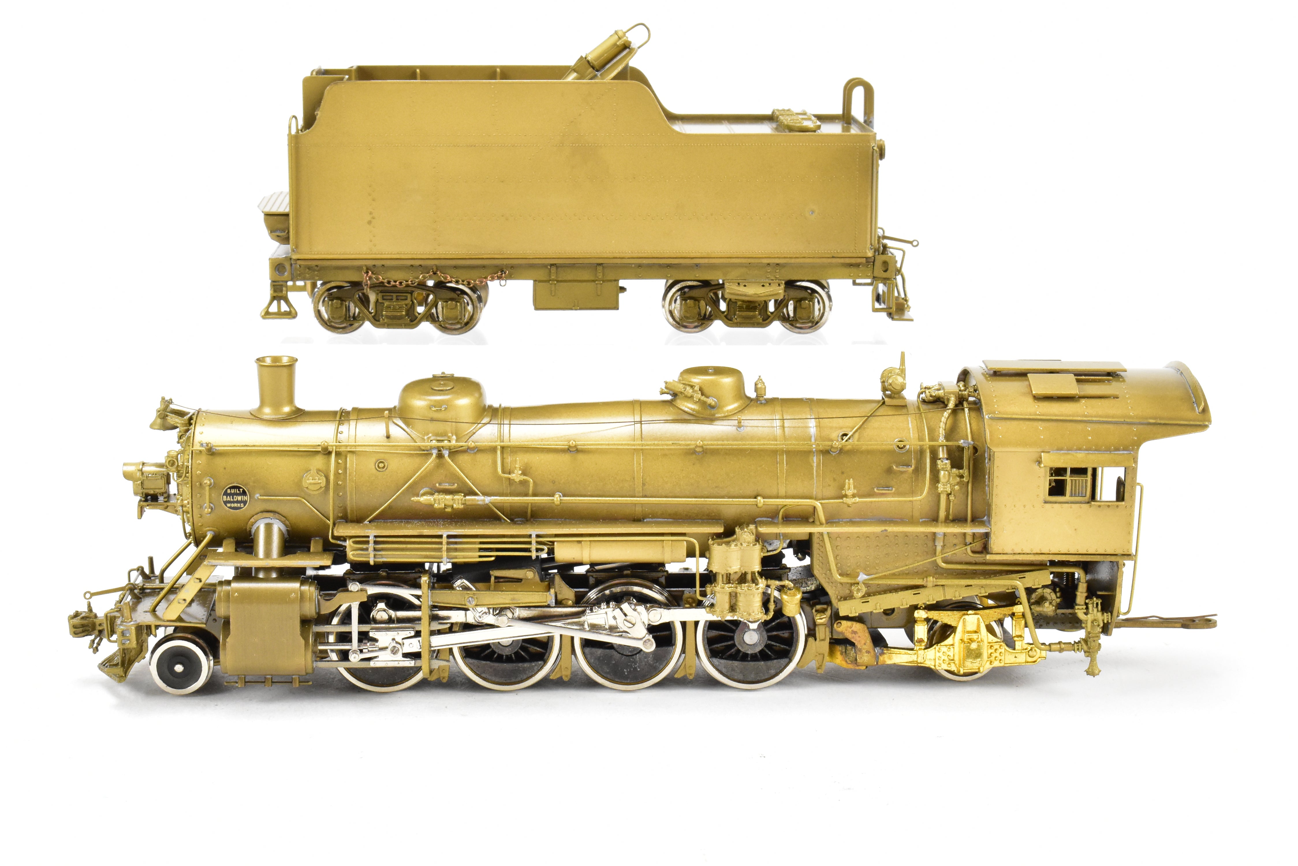 High - Quality HO Scale Brass Pacific Fast Mail (PFM) United States Railway Administration (USRA) 2 - 8 - 2 Light Class Mikado Locomotive Model from 1977 Run, Sold As - Is
