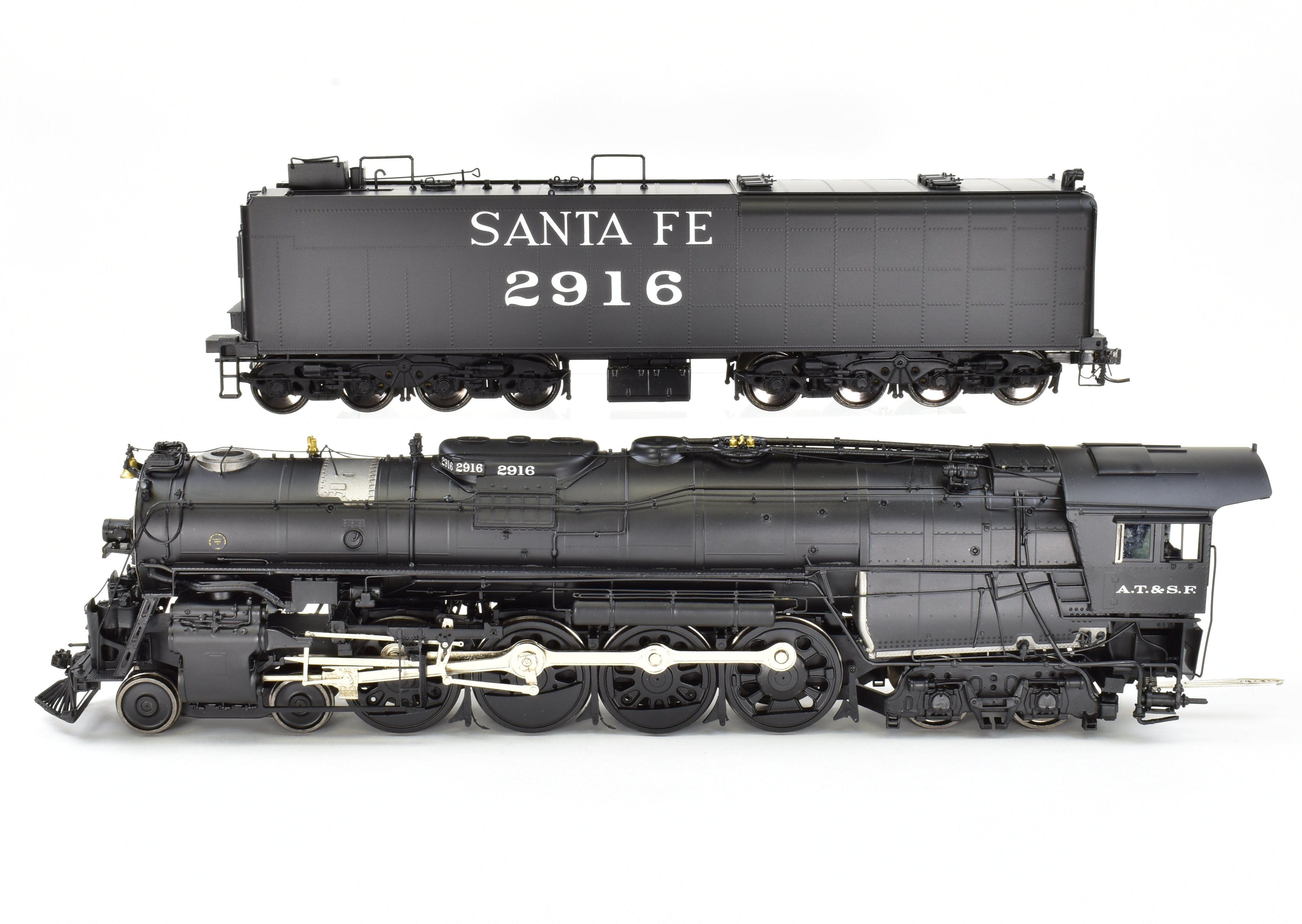O Scale Brass Sunset Models ATSF - Santa Fe 2900 Class 4-8-4 Factory Painted Locomotive