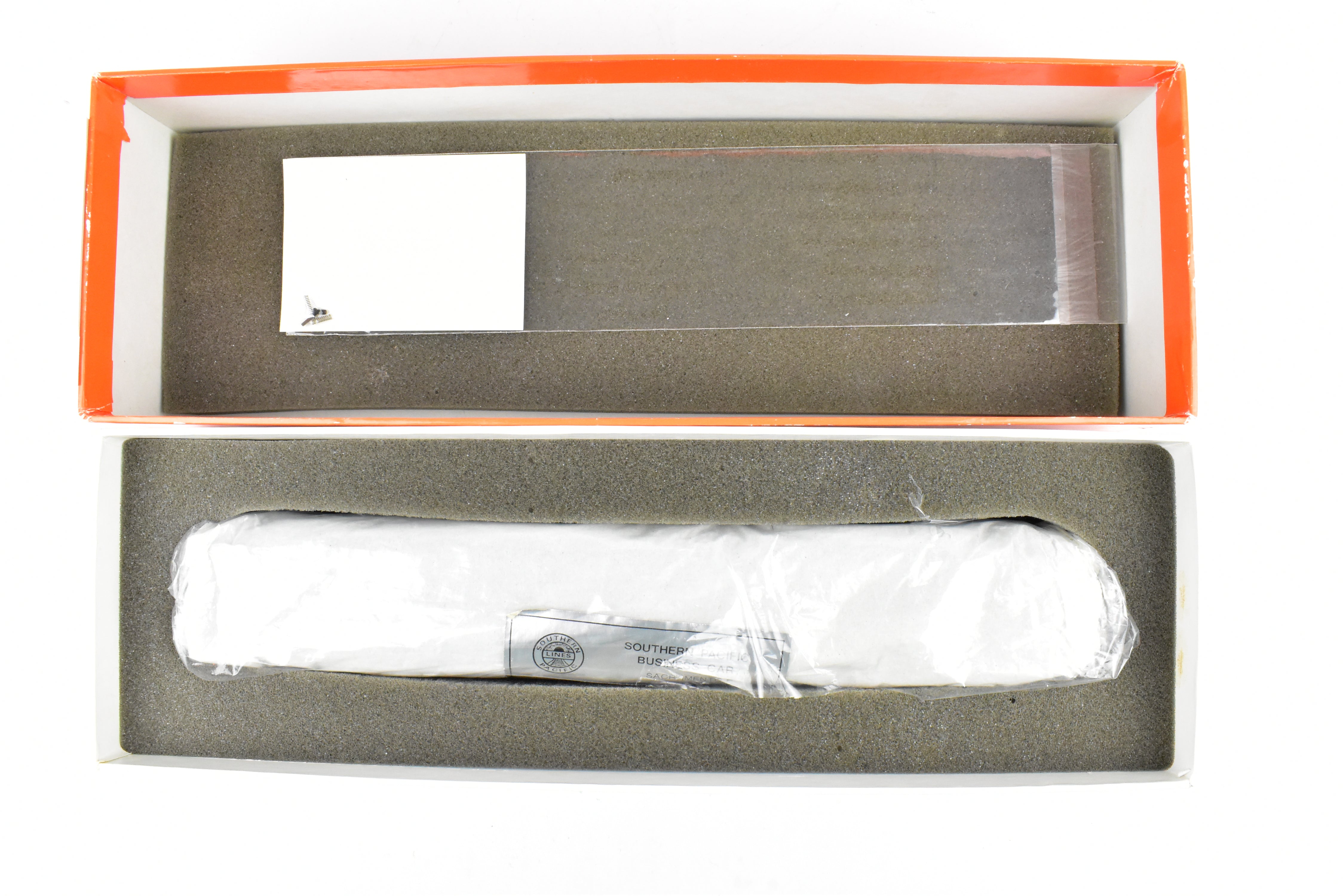 HO Brass Precision Scale Co. Southern Pacific Sacramento Business Car in Factory Two-Tone Gray