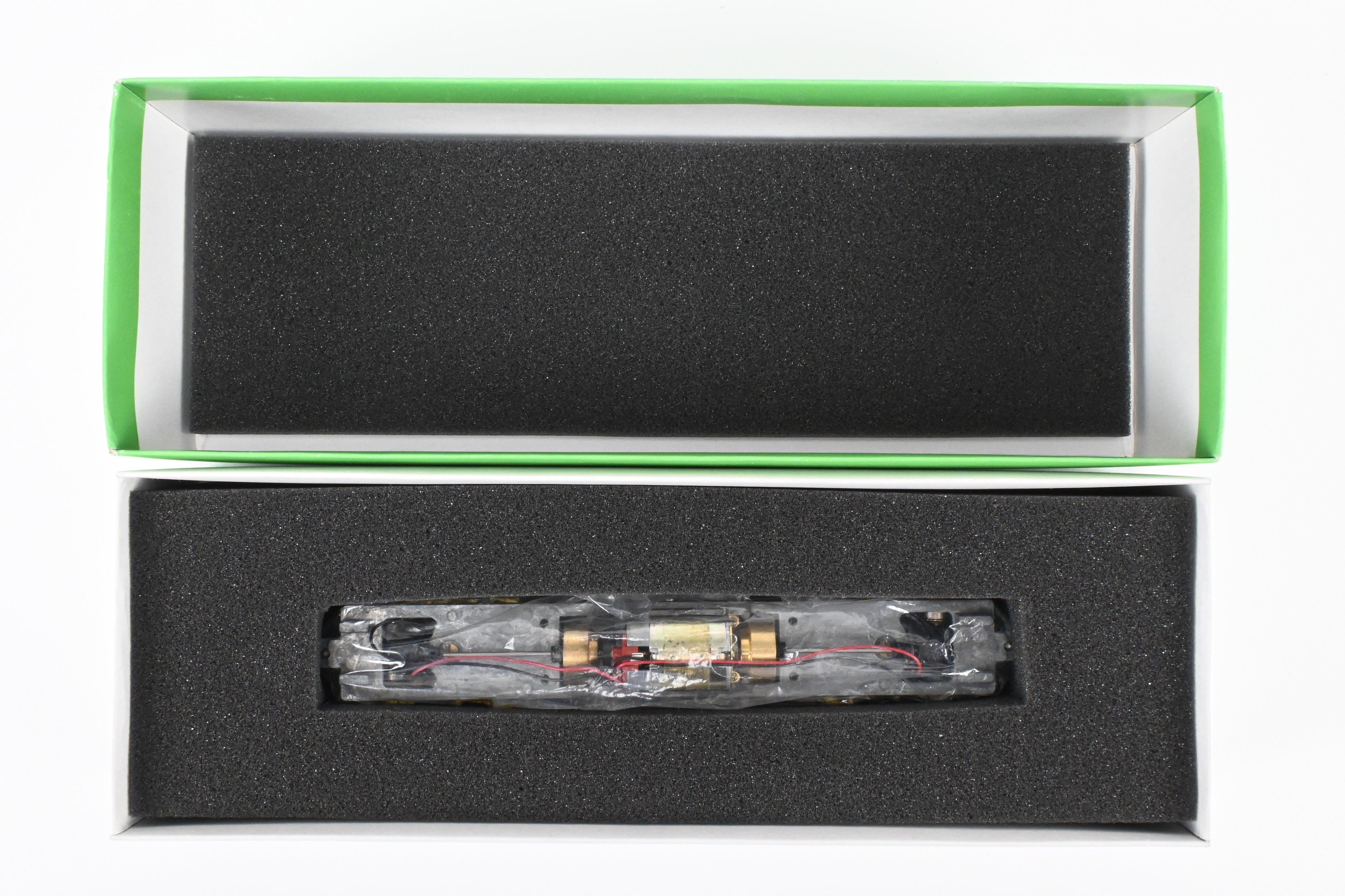 HO Scale Brass Model Train Drive Systems by Overland Models Inc. for EMD GP38-2 Locomotives with Blomberg M Trucks and Medium Fuel Tank - Various Road Configurations