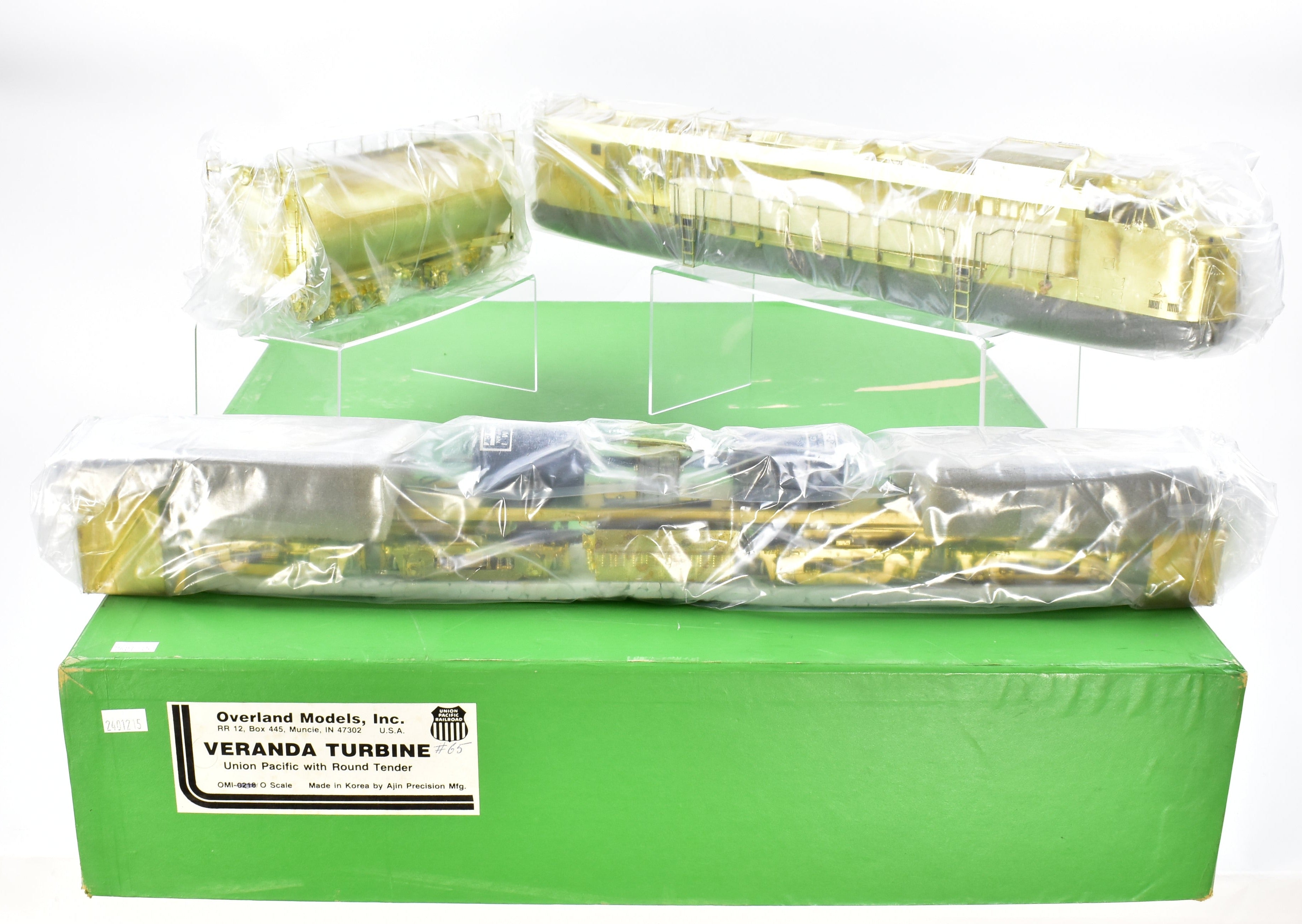 New O Scale Brass Union Pacific Veranda Turbine Round Tender Nos. 61 - 75 by Overland Models