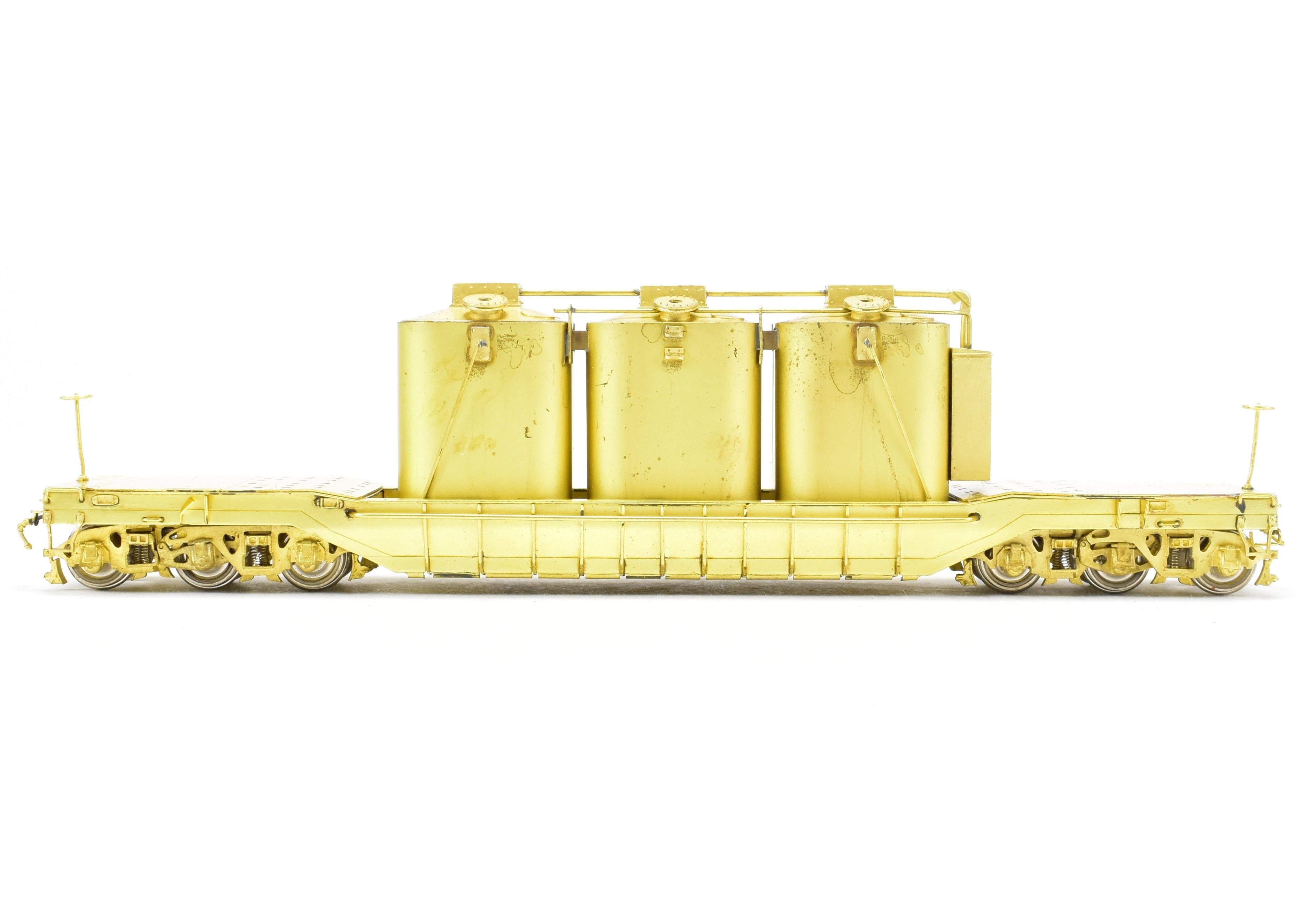 HO Scale Brass Greenville 55' Well Car with Transformer Load by OMI - Overland Models, Inc. for Chesapeake & Ohio (C&O) Railroad