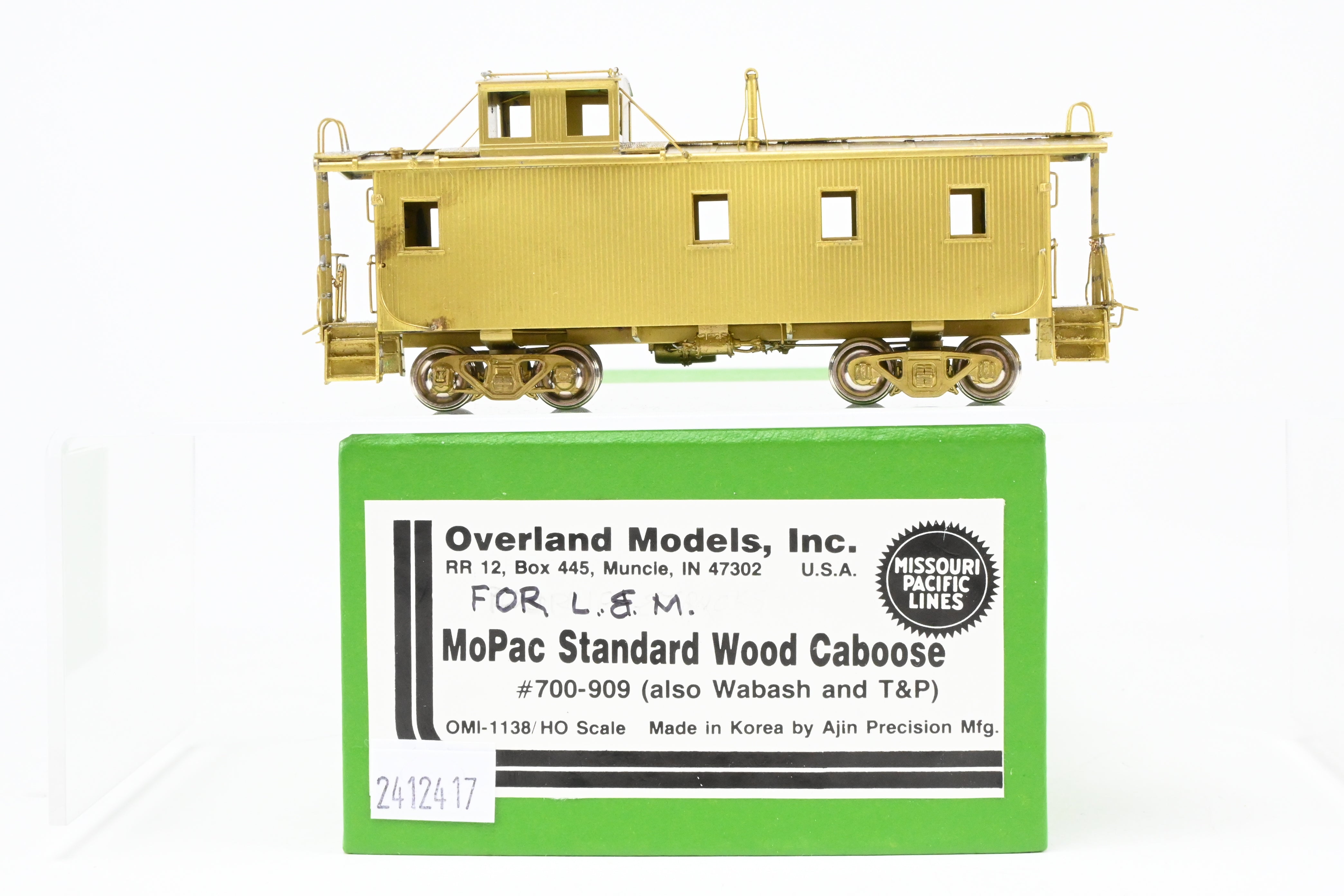 HO Brass OMI MP Missouri Pacific Standard Wood Caboose 700 - 909 (Wabash & T&P)