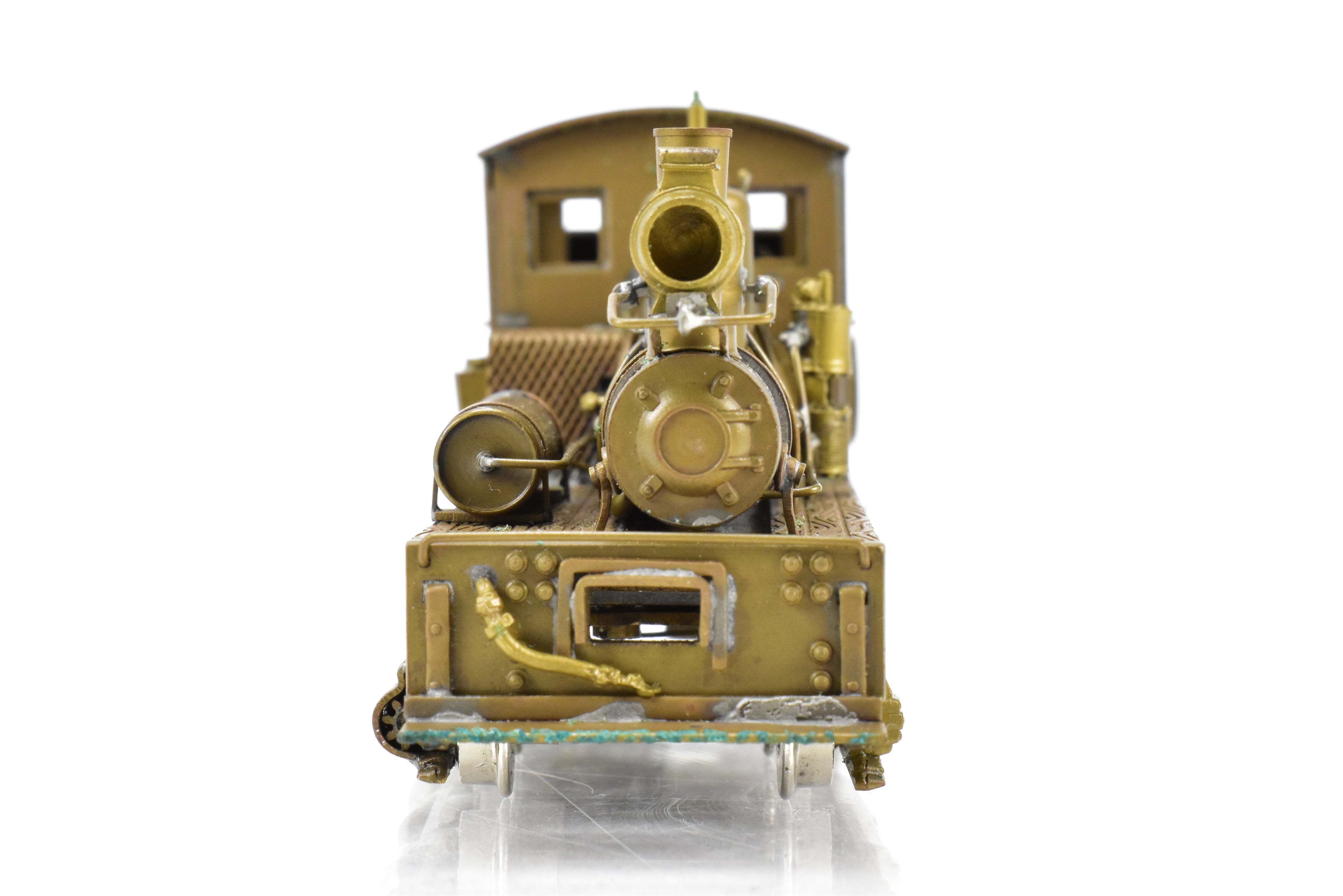 HO Scale Brass Model - Northwest Short Line (NWSL) Class A Shay 18 Ton 2 - truck Locomotive for Various Roads