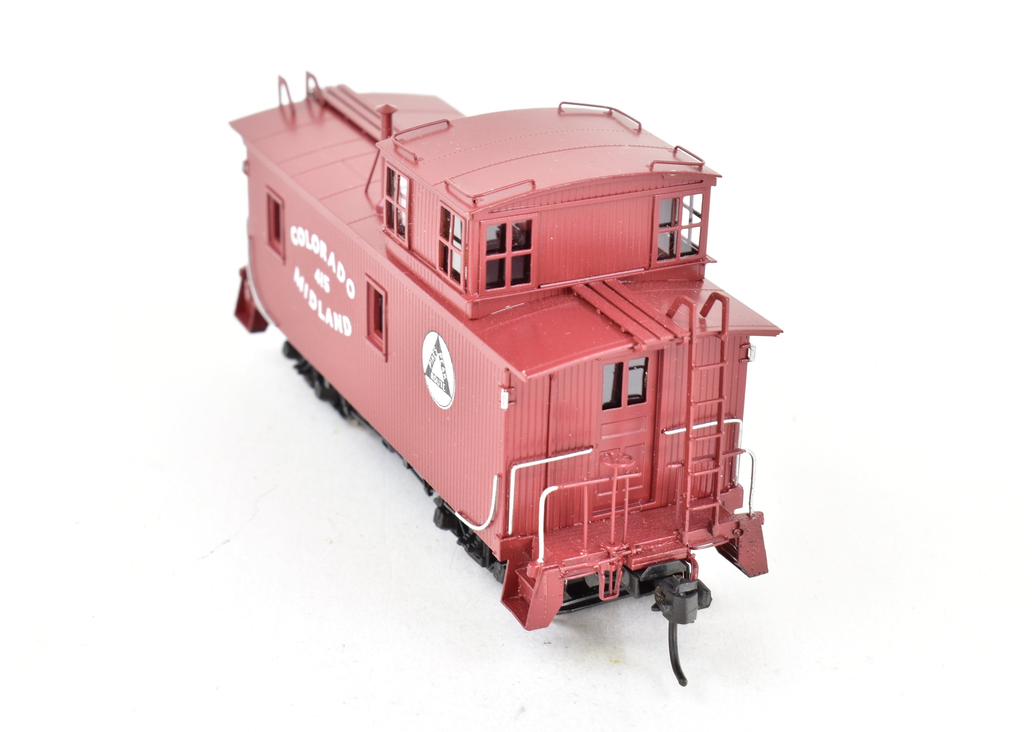 Collector's Pro-Painted HO Brass Beaver Creek Colorado Midland Wood Caboose