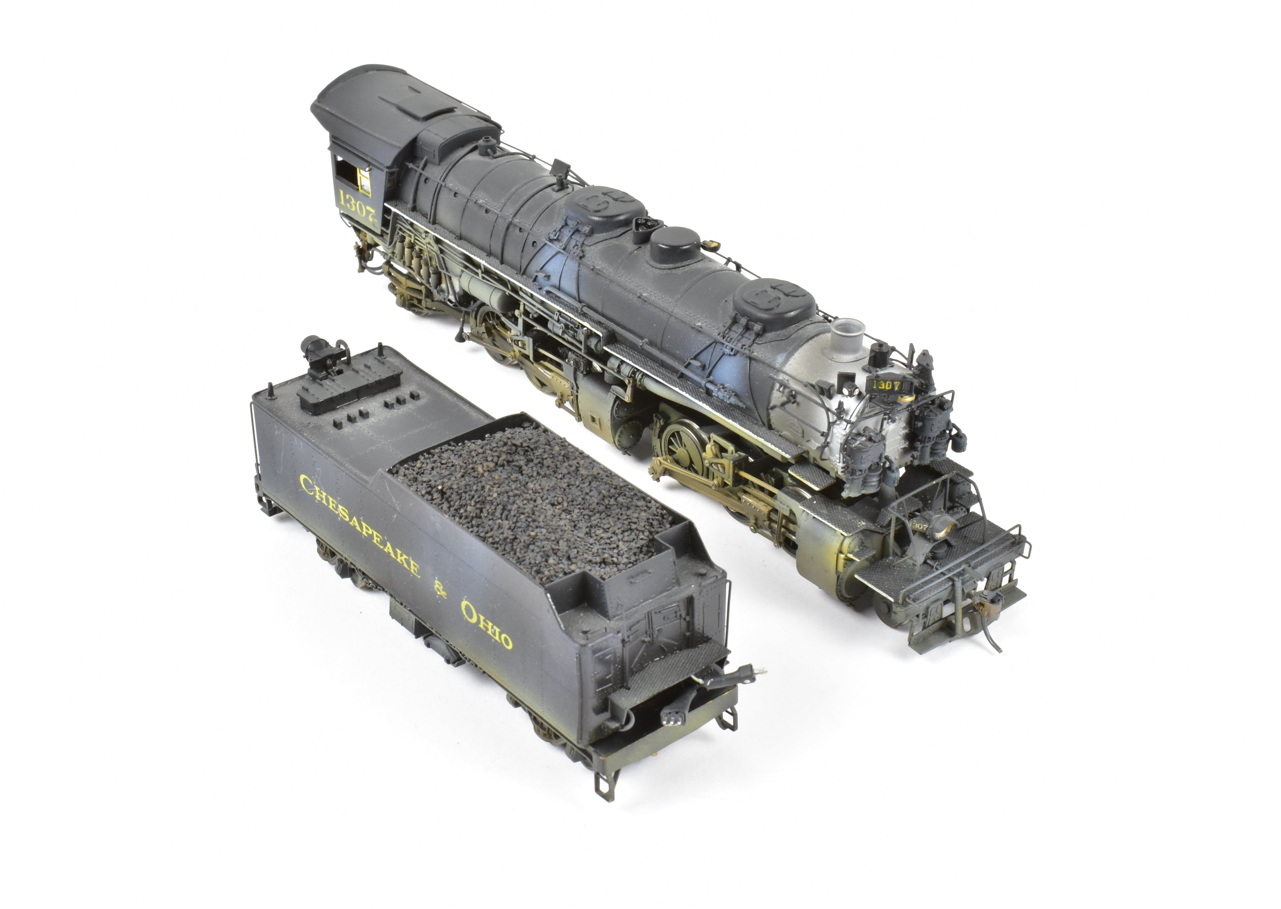 HO Brass PFM Chesapeake & Ohio 2-6-6-2 Mallet 1307 with DCC, Sound & Can Motor