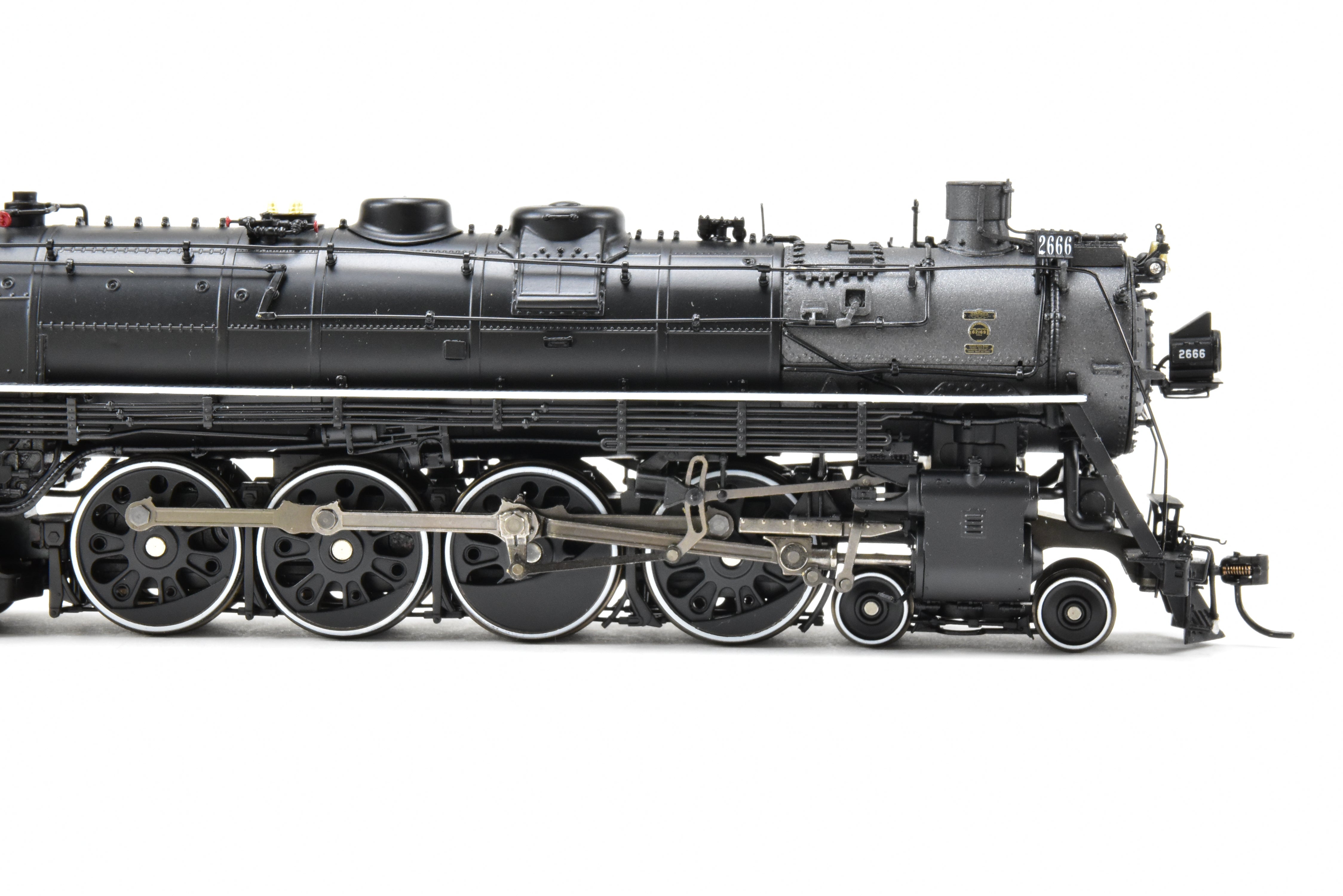 HO Scale Brass Hybrid Model Train by BLI - Broadway Limited Imports, NP - Northern Pacific A - 3 4 - 8 - 4 FP #2666 with Smoke and Paragon 4 Sound for Both DC and DCC Layouts