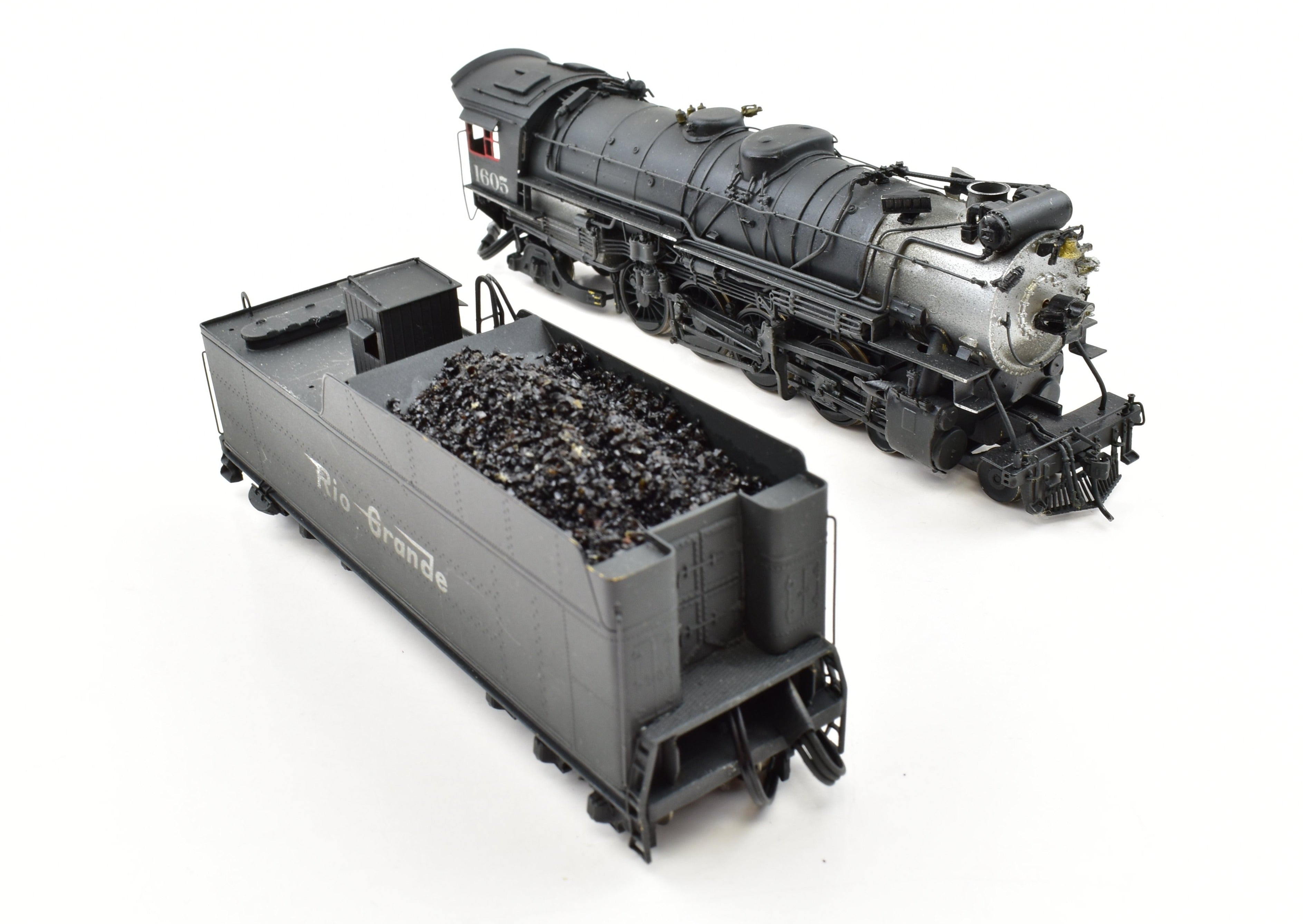 HO Scale Custom Painted DCC & Sound Brass Key Imports Model of Denver & Rio Grande Western M - 75 4 - 8 - 2 Mountain Locomotive