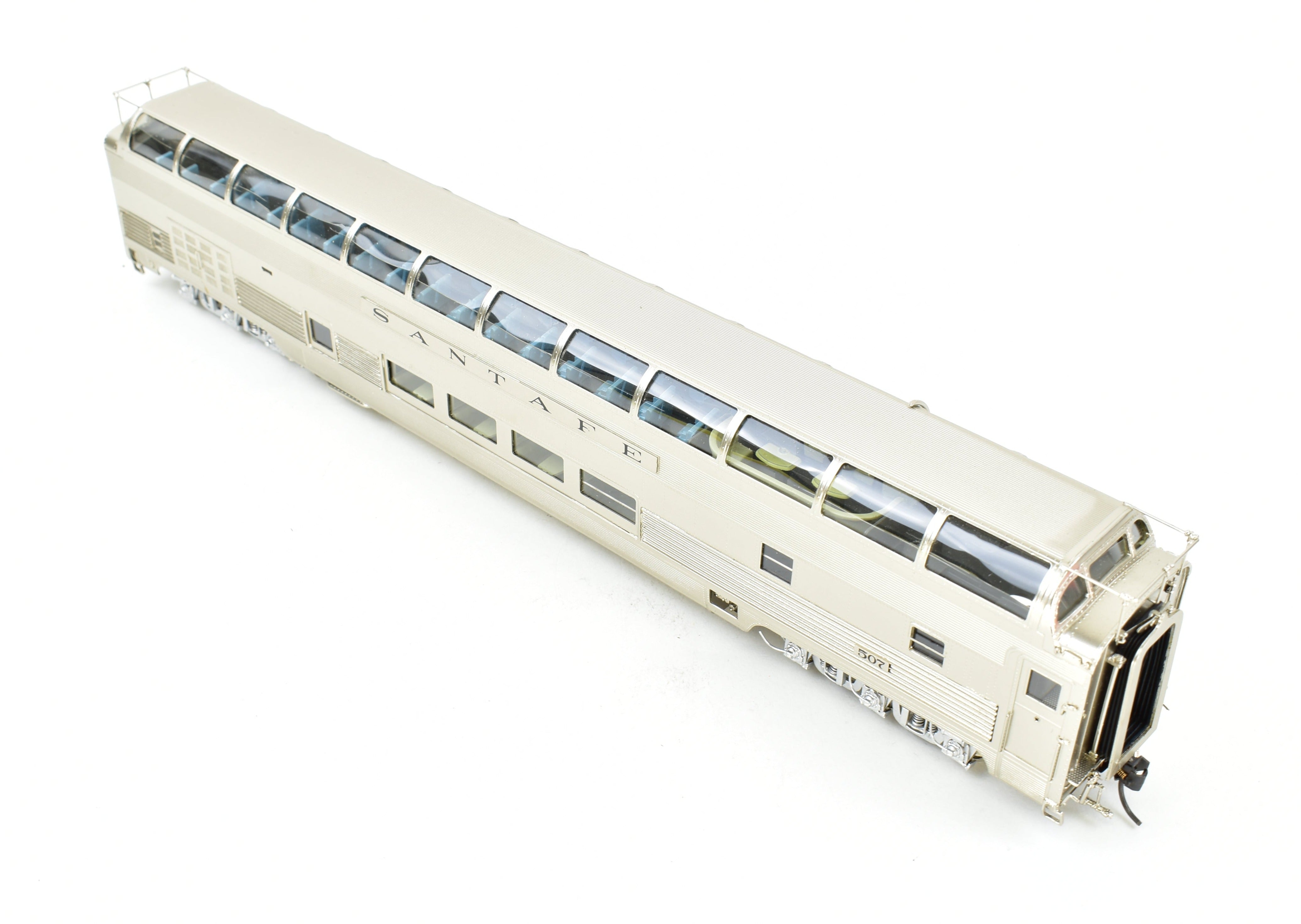 HO Scale Brass Precision Scale Co. ATSF - Santa Fe Dome Lounge Model Train Car Factory Painted #507