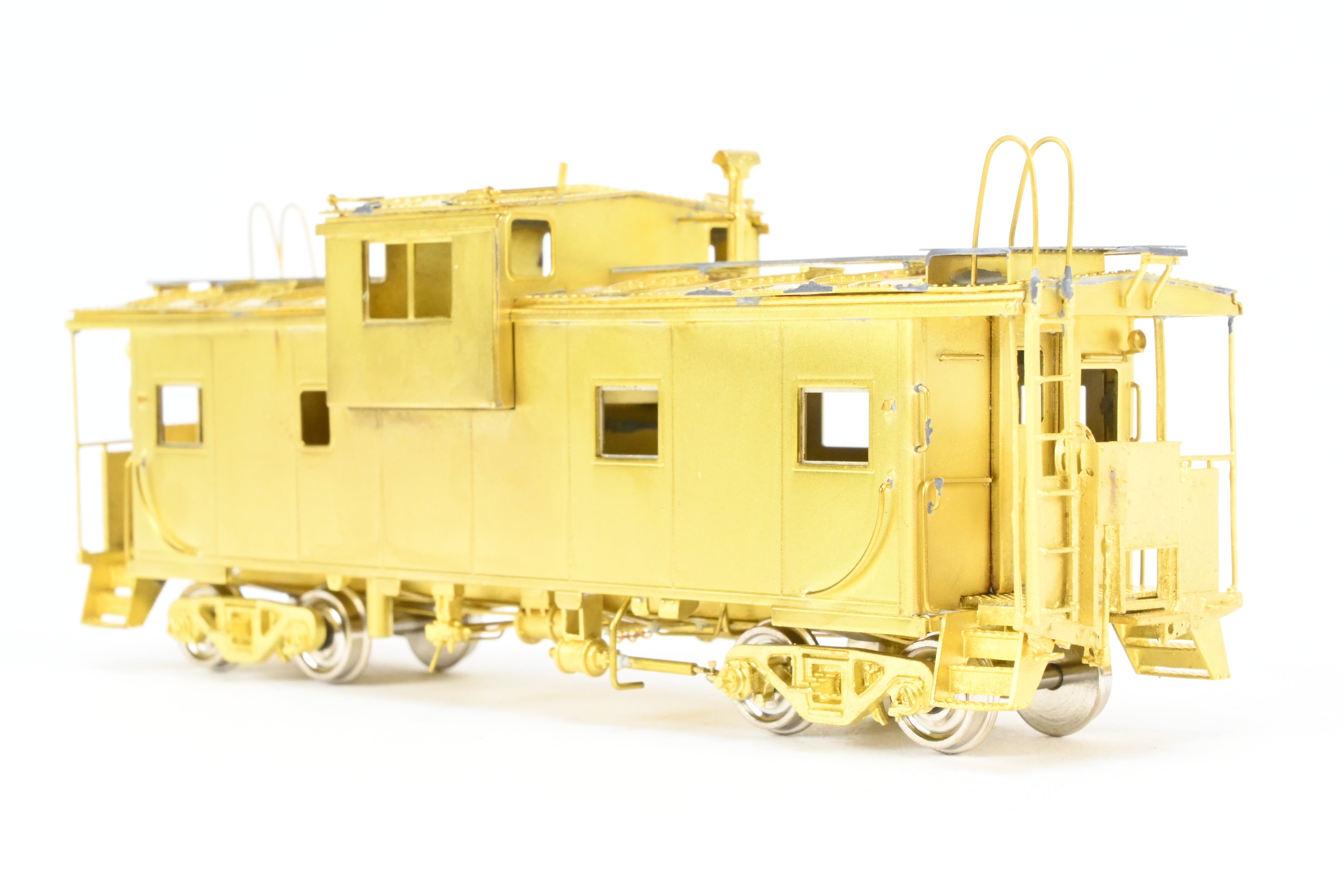 HO Scale Brass Connecting OMI - Overland Models, Inc. Spokane, Portland & Seattle International Wide Vision Caboose Model for Railroad Enthusiasts