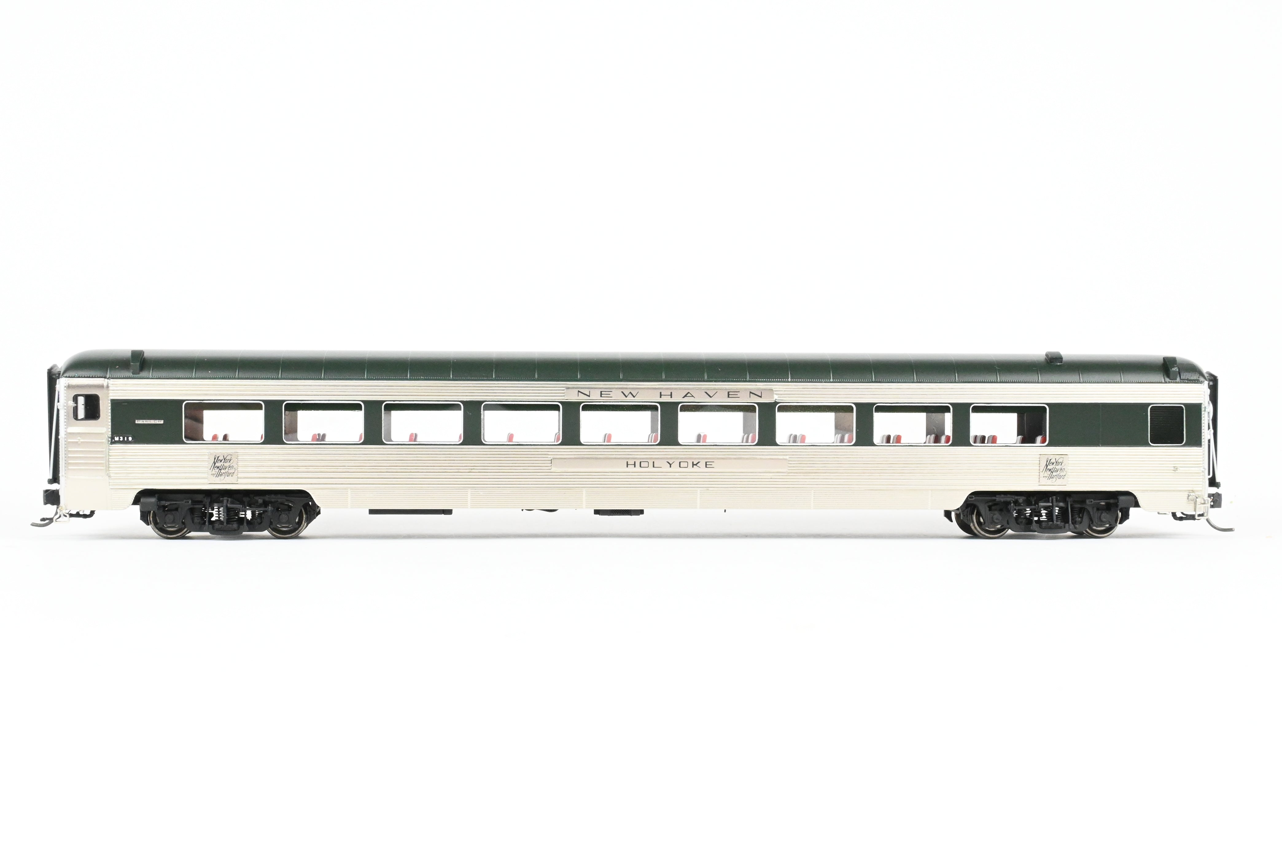 HO Scale Brass Model Railway Classics New Haven City Series Parlor Car - FP Holyoke No. 319, 1948 Era Merchants Limited Edition