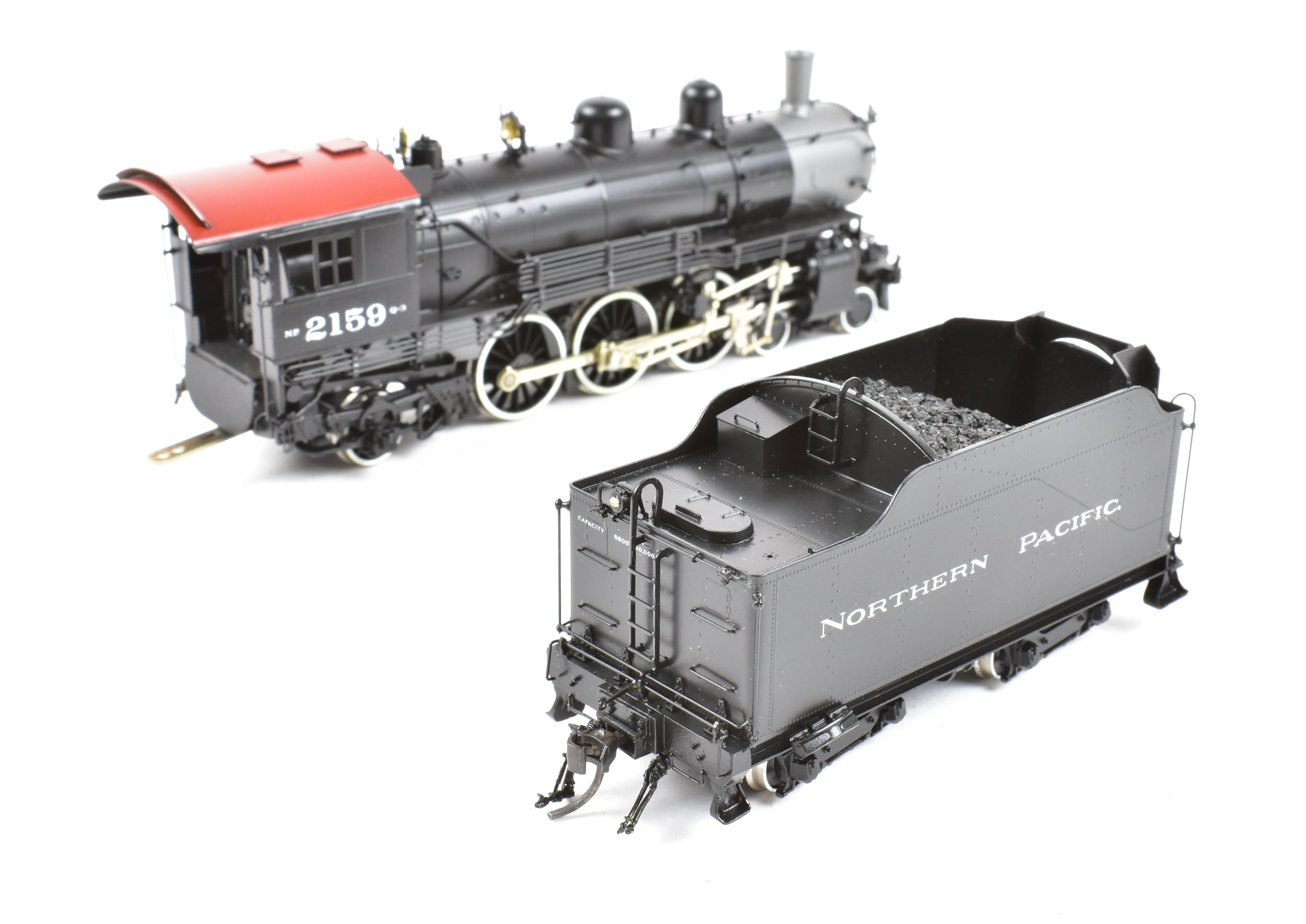 HO Scale Brass Pro-Painted Northern Pacific Q-3 4-6-2 Model by W&R Enterprises