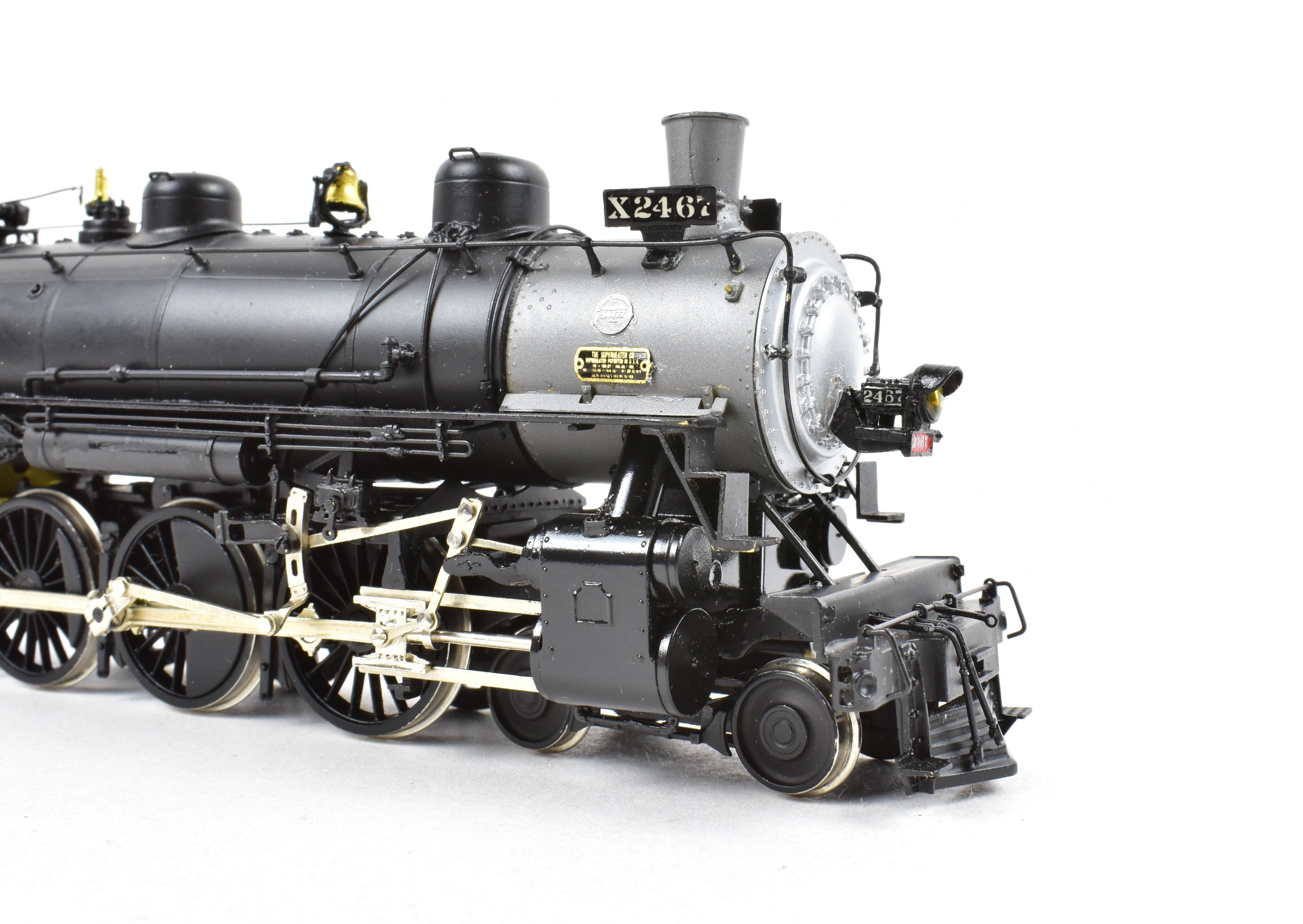 HO Scale Brass Precision Model Train by Precision Scale Co. - Southern Pacific Class P - 8 4 - 6 - 2 Steam Locomotive Custom Painted with Number 2467