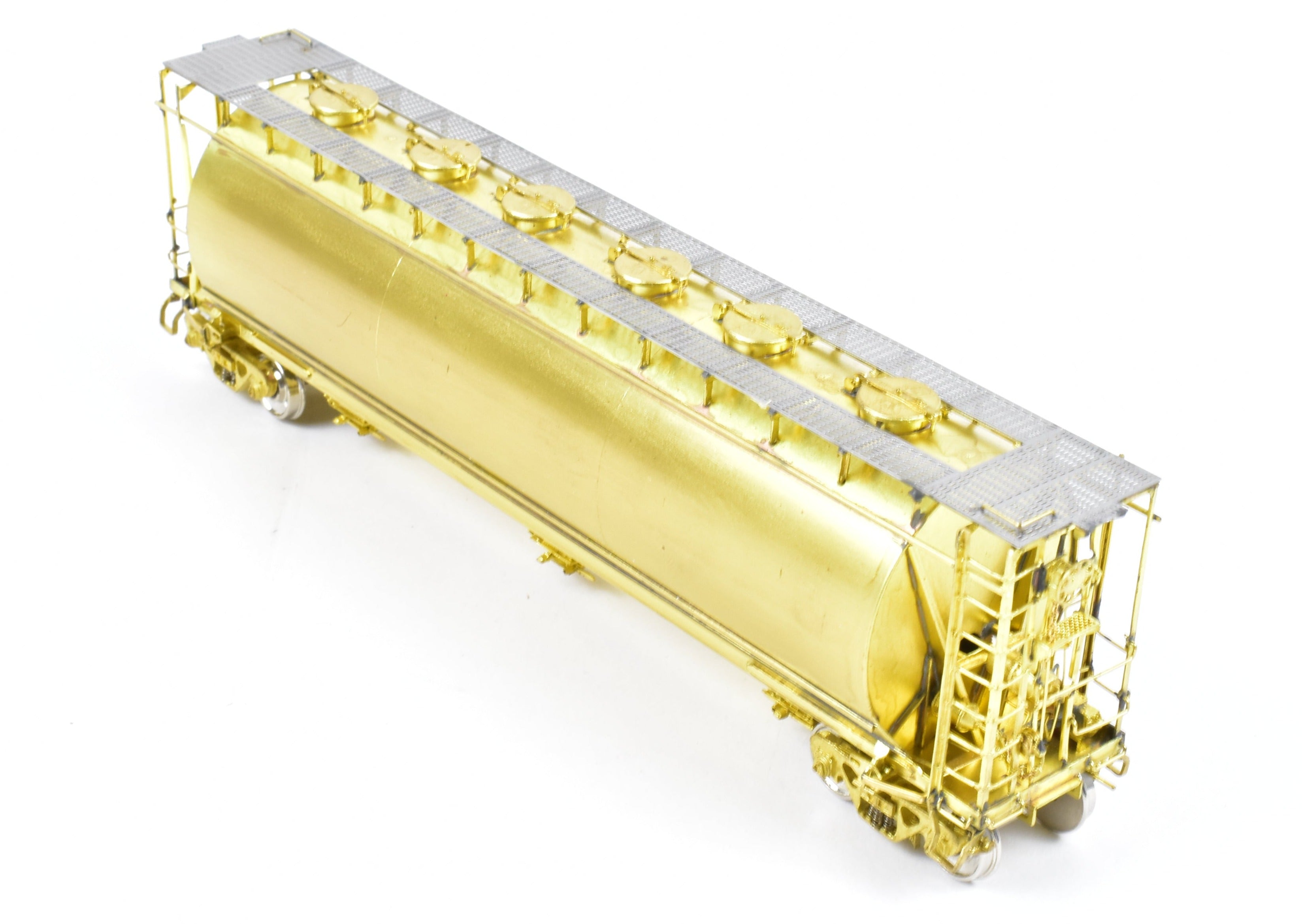 HO Scale Brass Model Train - OMI (Overland Models, Inc.) CB&Q - Burlington Route ACF Cylindrical Covered Hopper for Model Railroad Enthusiasts