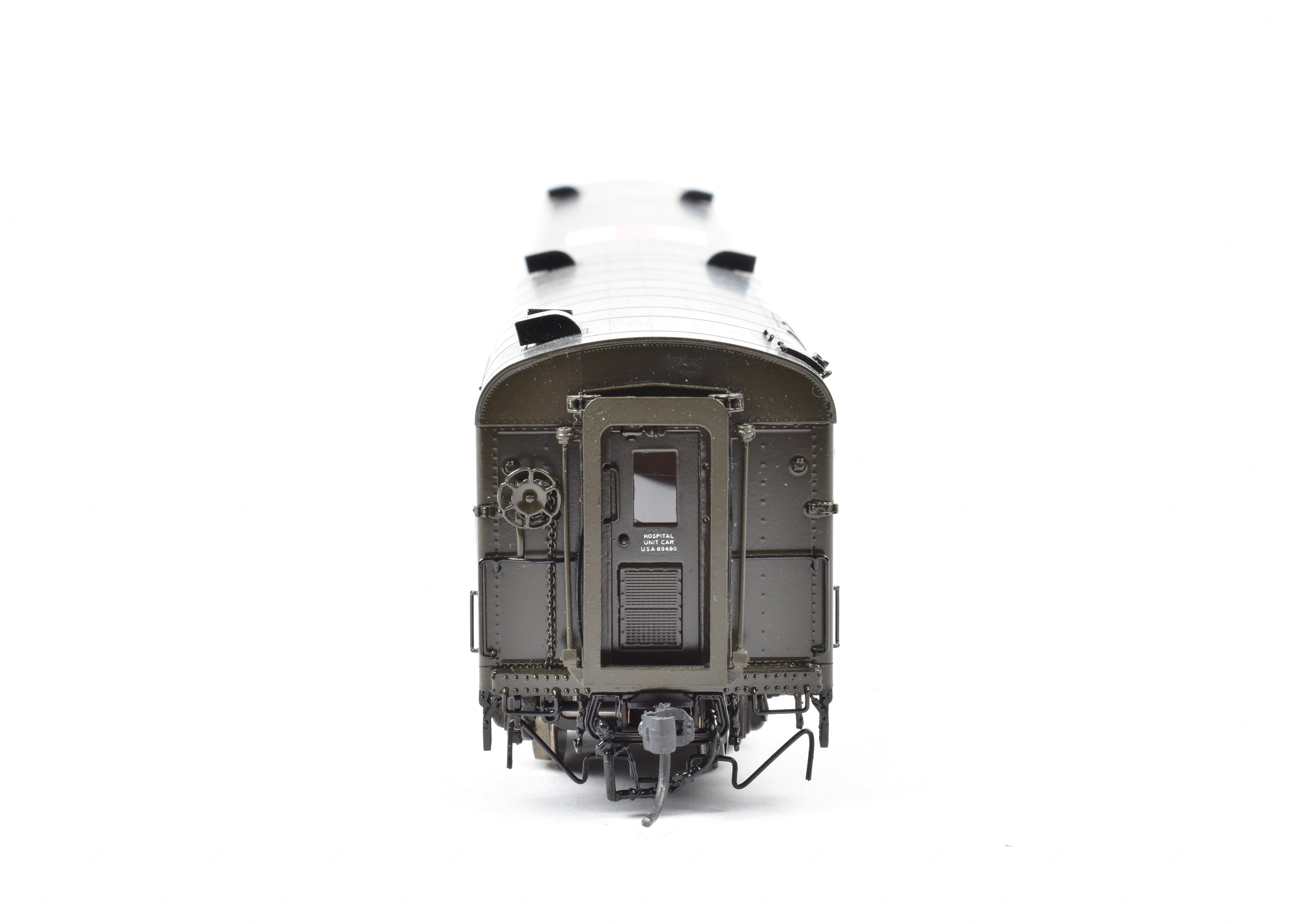 HO Scale Brass Consignment OMI - Overland Models, Inc. USAX - US Army Hospital Car for Freight/Passenger Use