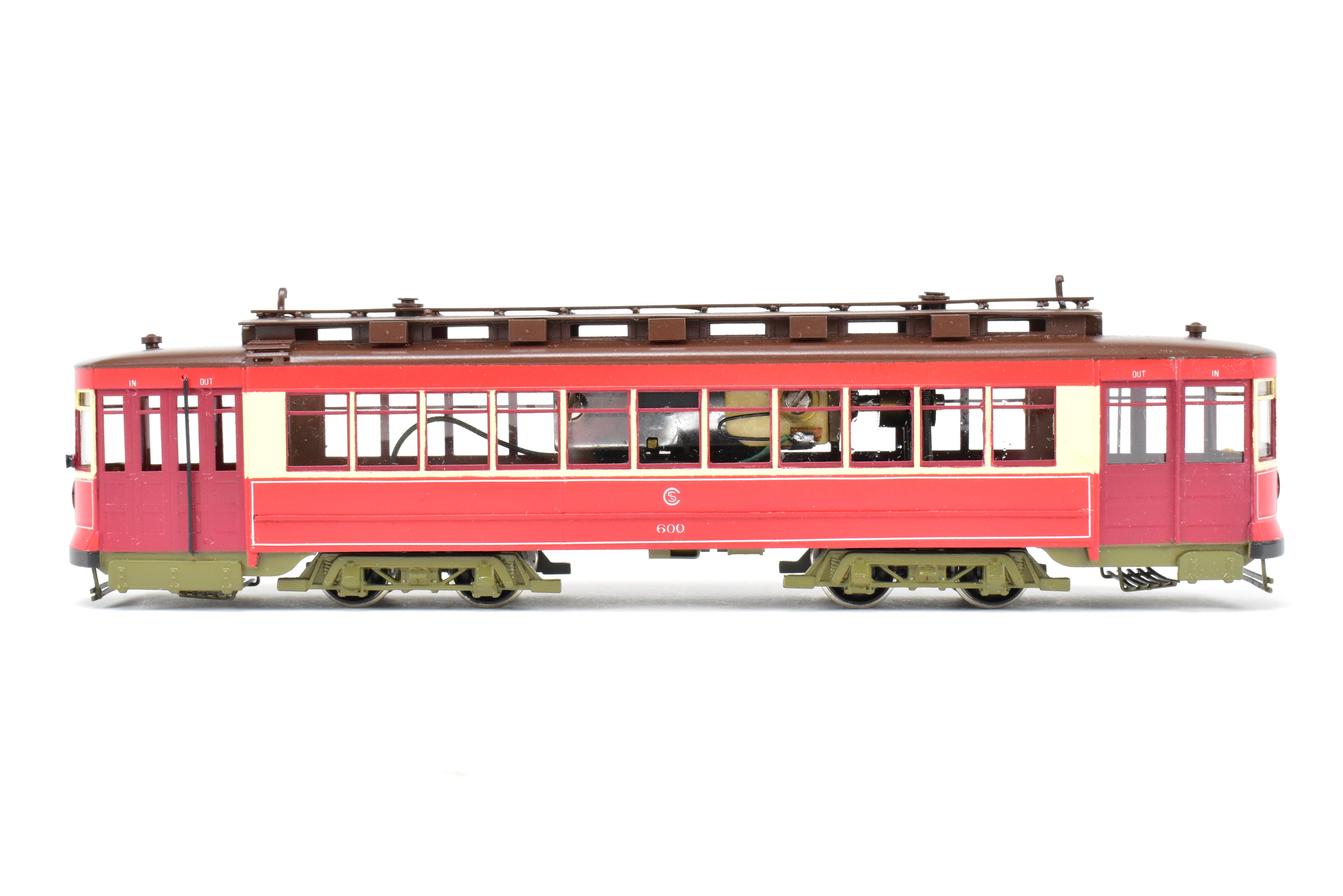 HO Scale Brass Fairfield 343 CSL Chicago Surface Lines Custom Painted Pullman Car No. 600 in REBOXX