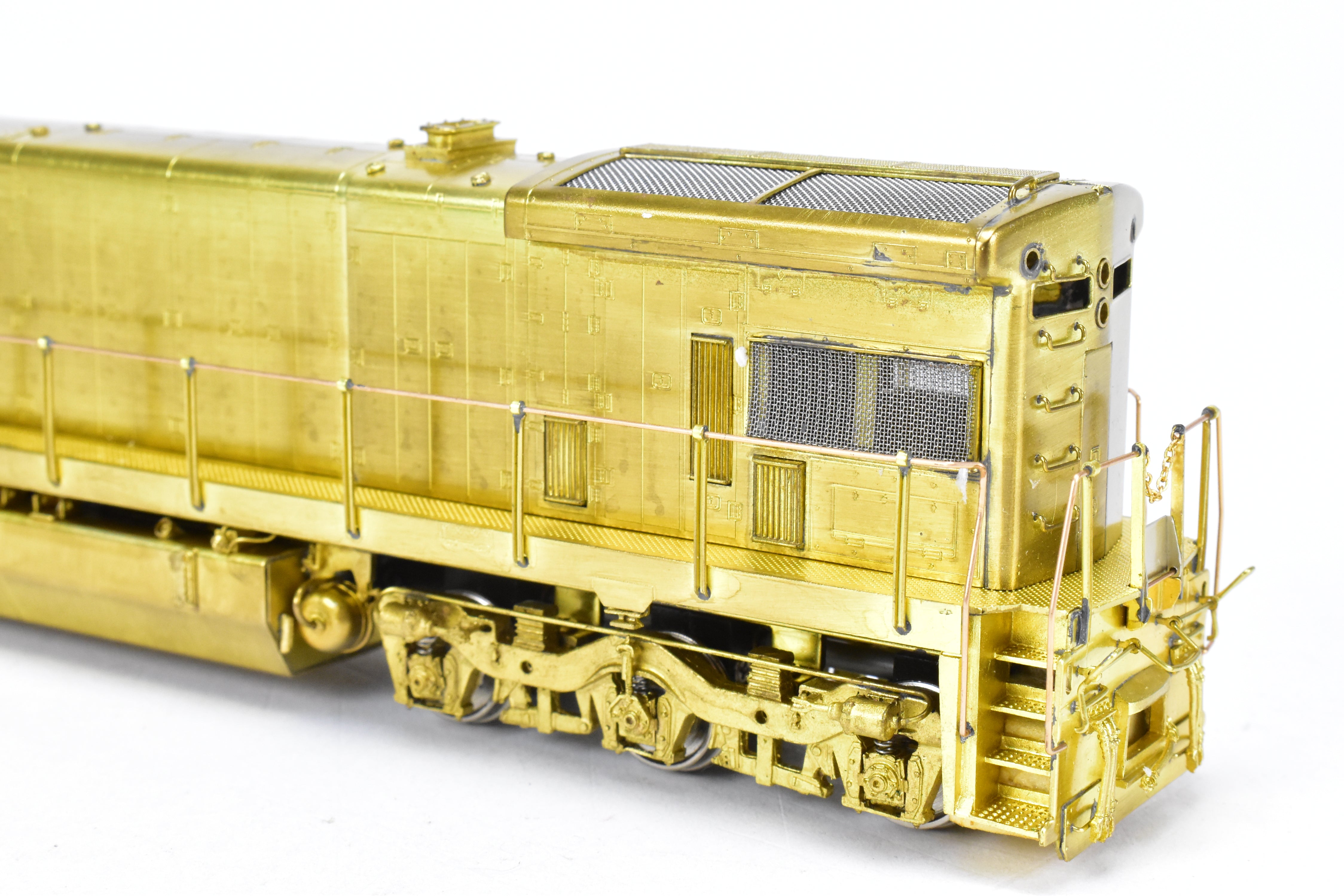HO Scale Brass Model Train - Overland Models Inc. GE C30 - 7 4 - Window Cab Locomotive without Anti - Climber for Various Railroads
